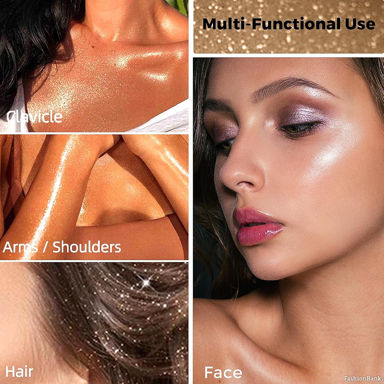 Polvo Iluminador Brillante Afmicat 32g Oro - Maquillaje Facial y Corporal