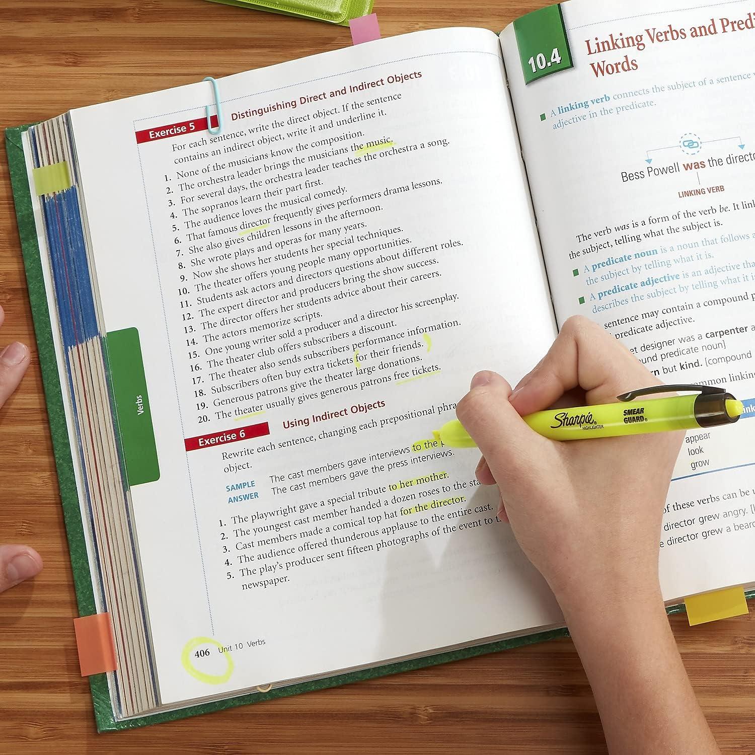 Marcadores Resaltadores Retráctiles Sharpie Amarillo 5 Unidades