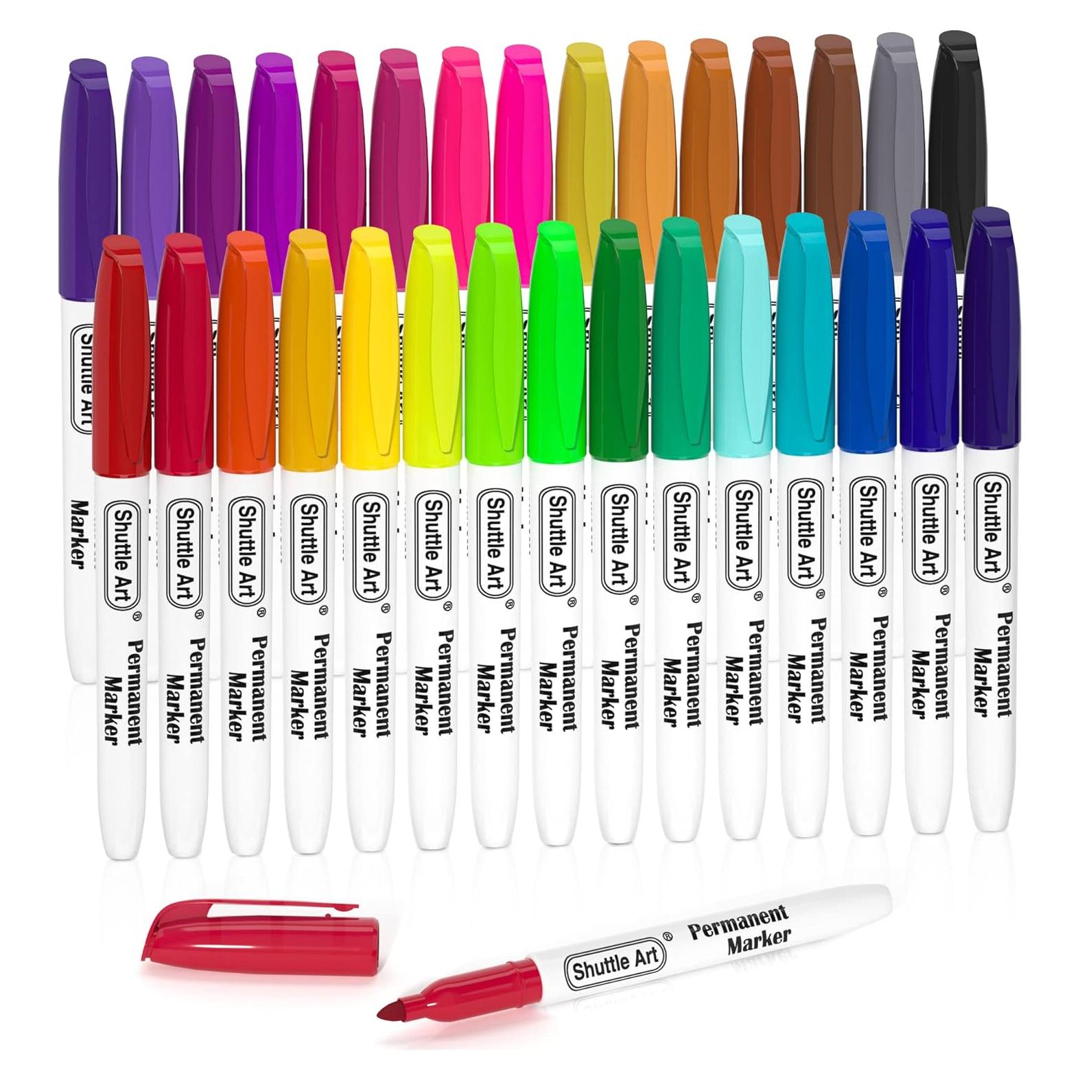 Marcadores Permanentes Shuttle Art 30 Colores Punta Fina