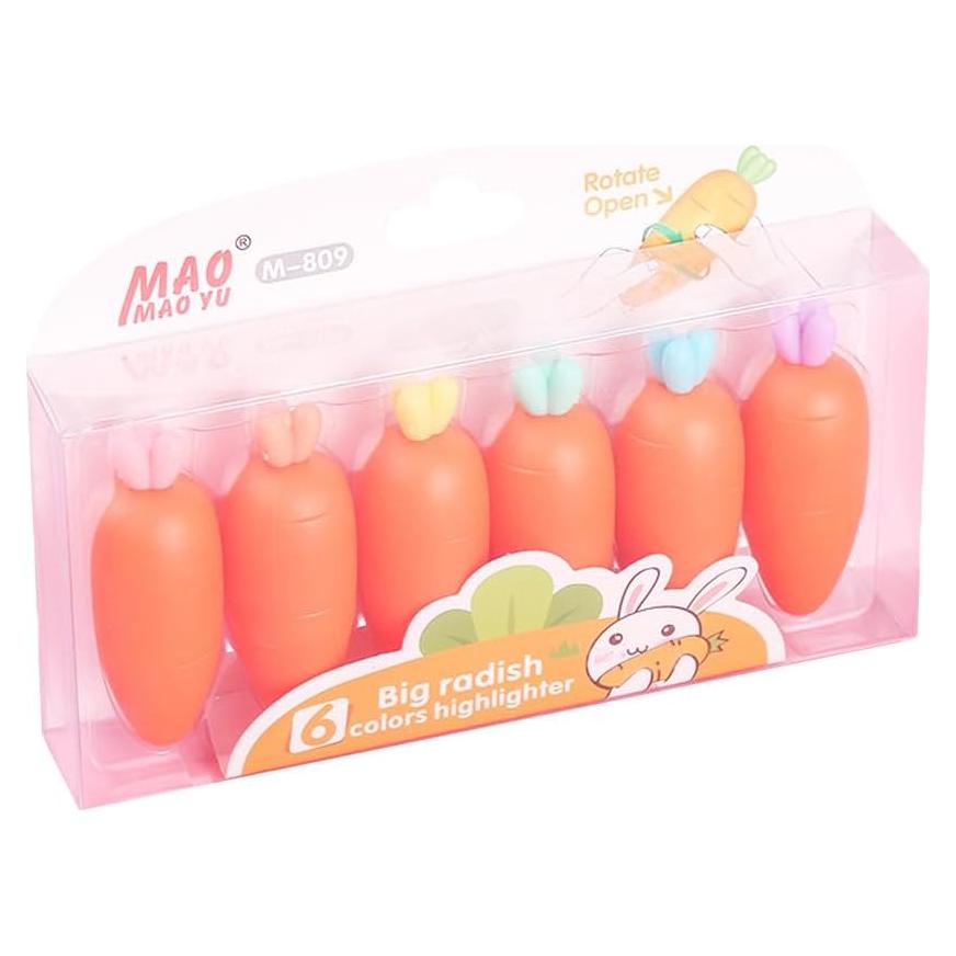 Set de 6 Marcadores de Carrotas JOMPENS Multicolor 7.5cm