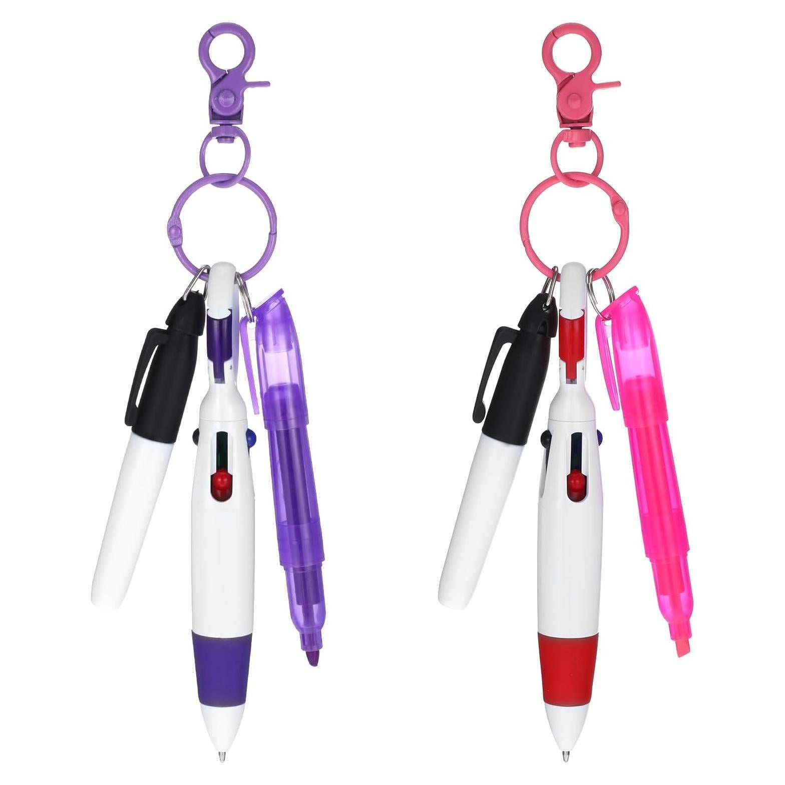 Bolígrafos Mini YBEATY 2 Paquete con Punta de Resaltador