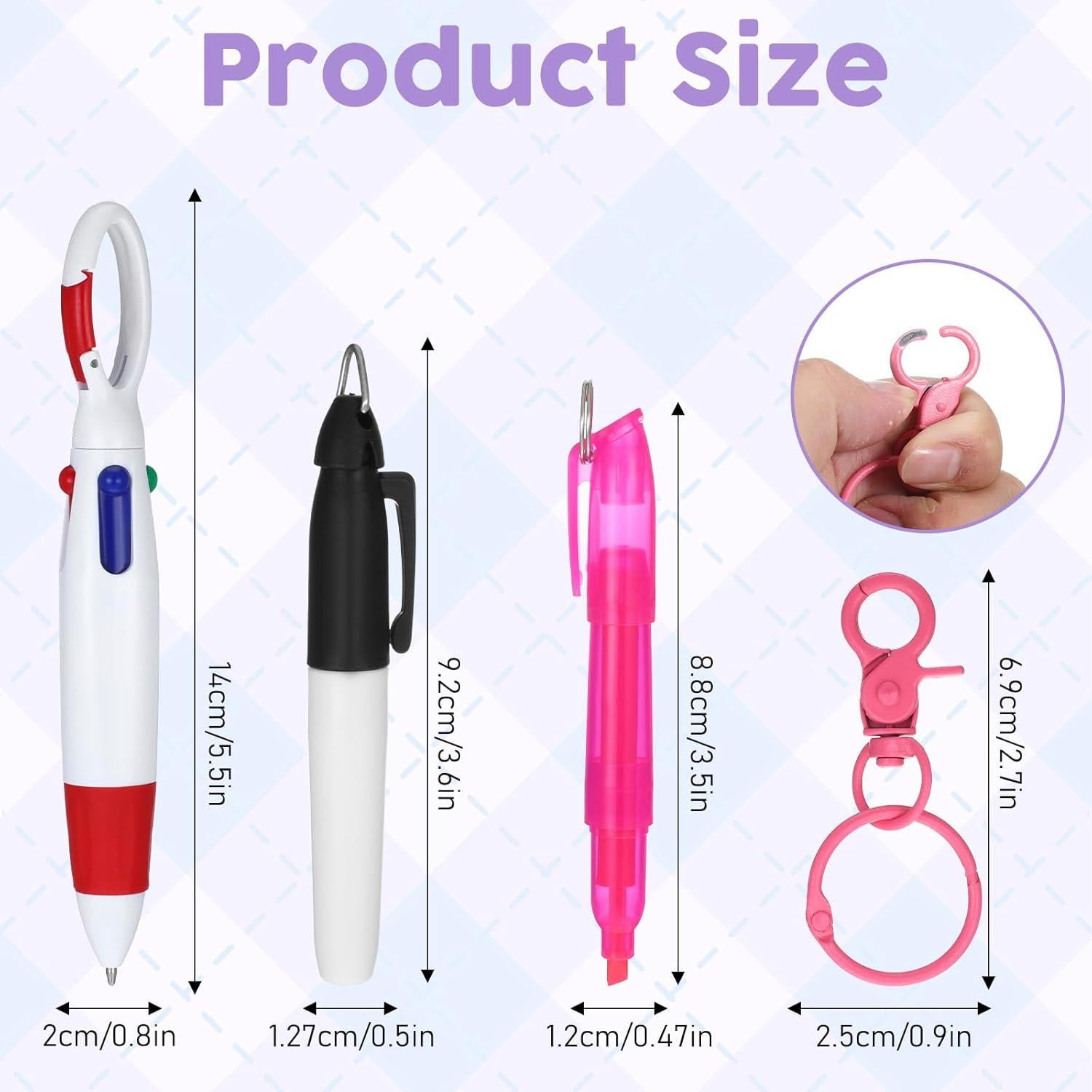 Bolígrafos Mini YBEATY 2 Paquete con Punta de Resaltador