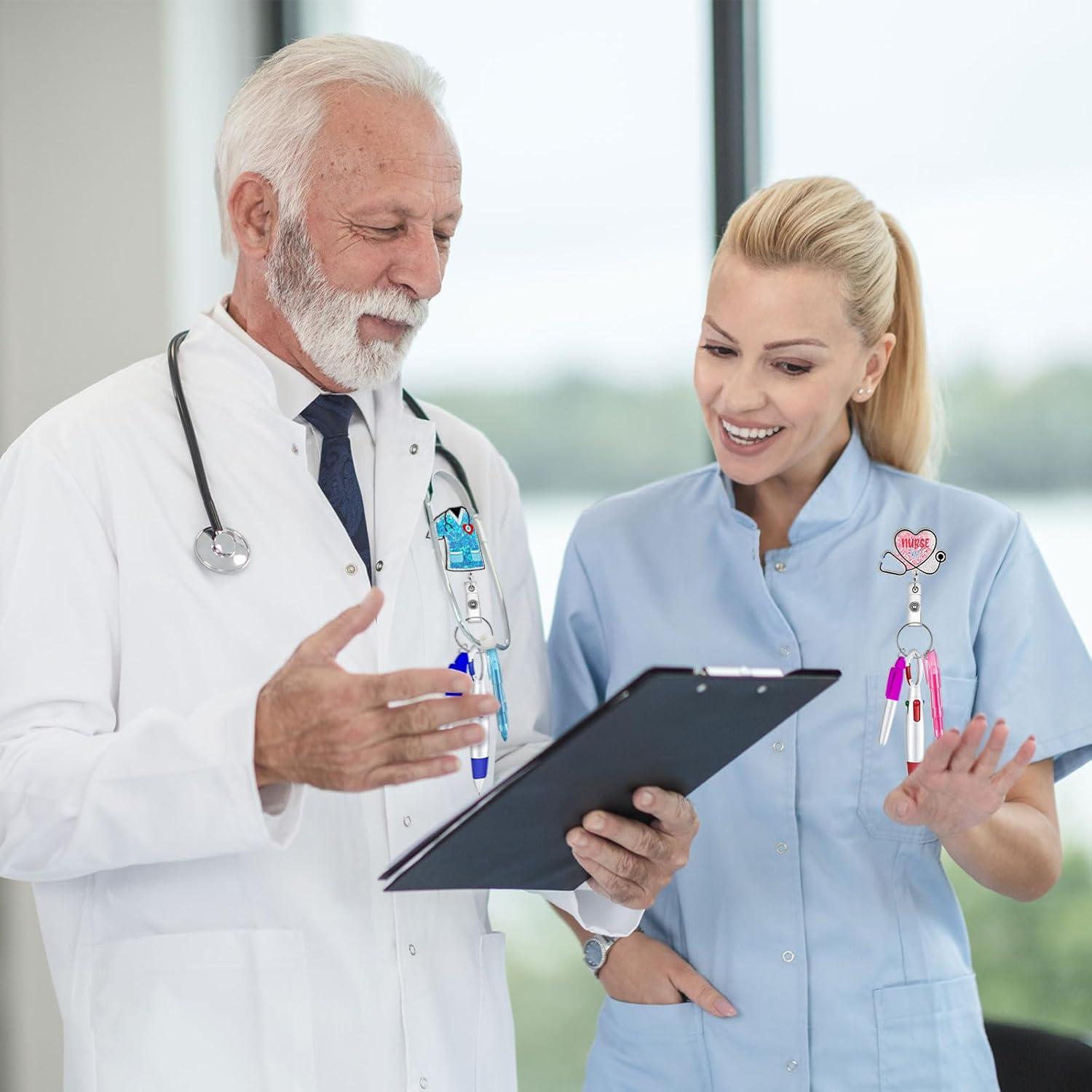 Kit de Insignia de Enfermera Mivofun con Bolígrafos y Resaltadores
