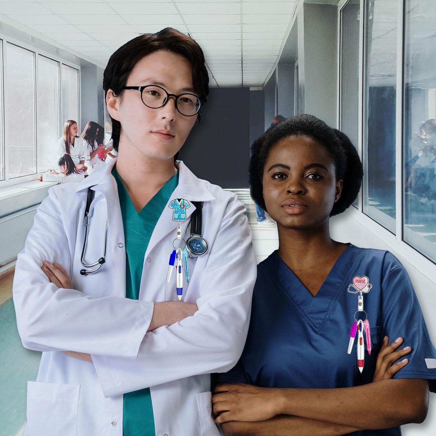 Kit de Insignia de Enfermera Mivofun con Bolígrafos y Resaltadores