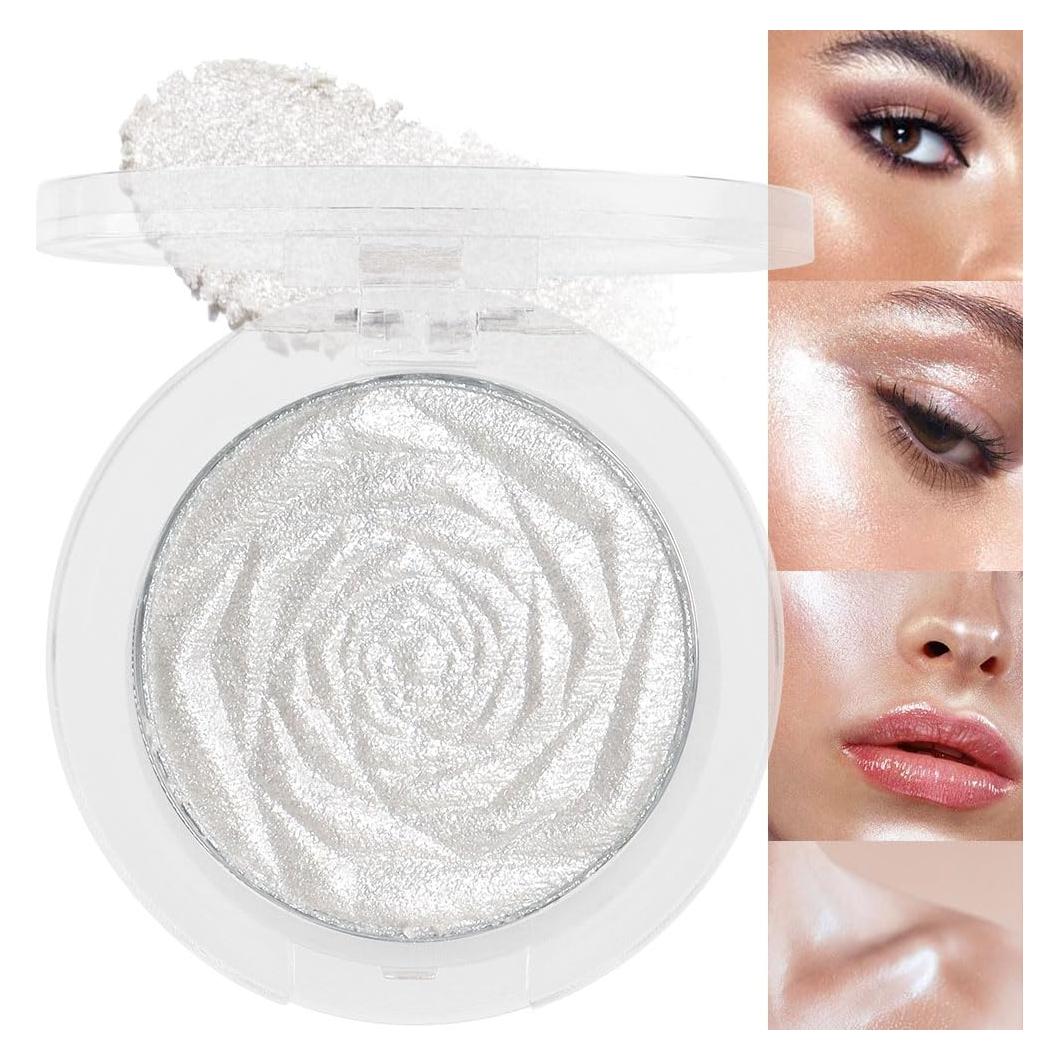Iluminador de Maquillaje evpct 01 Blanco Perla 18g Brillo Diamante