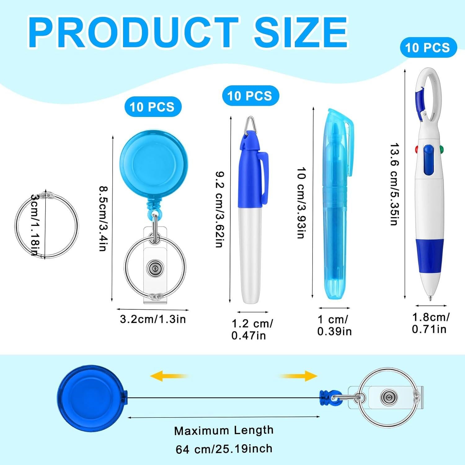 Conjunto de Bolígrafos para Enfermeras Fulmoon 150 Pcs