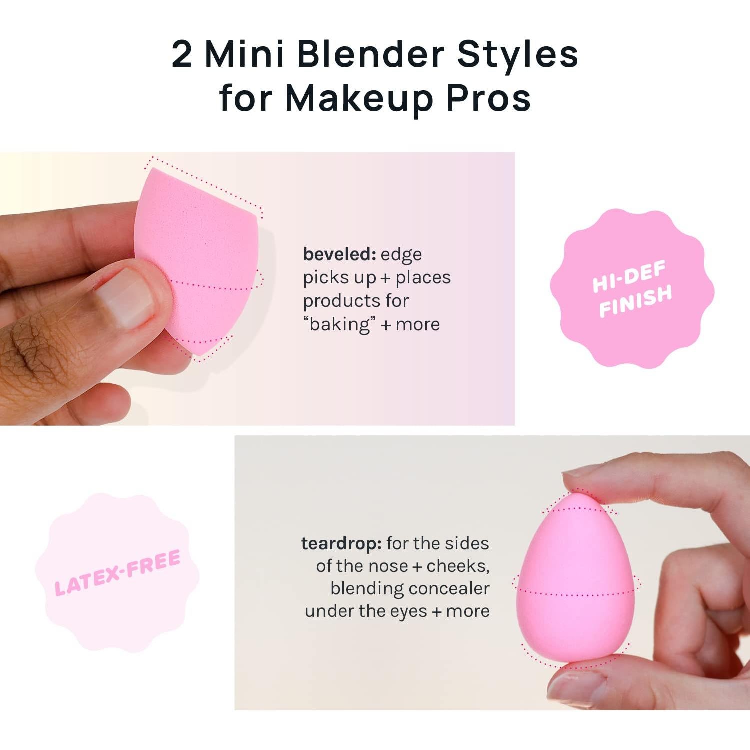 Conjunto de Esponjas de Maquillaje AOA Studio 6 Piezas Rosa