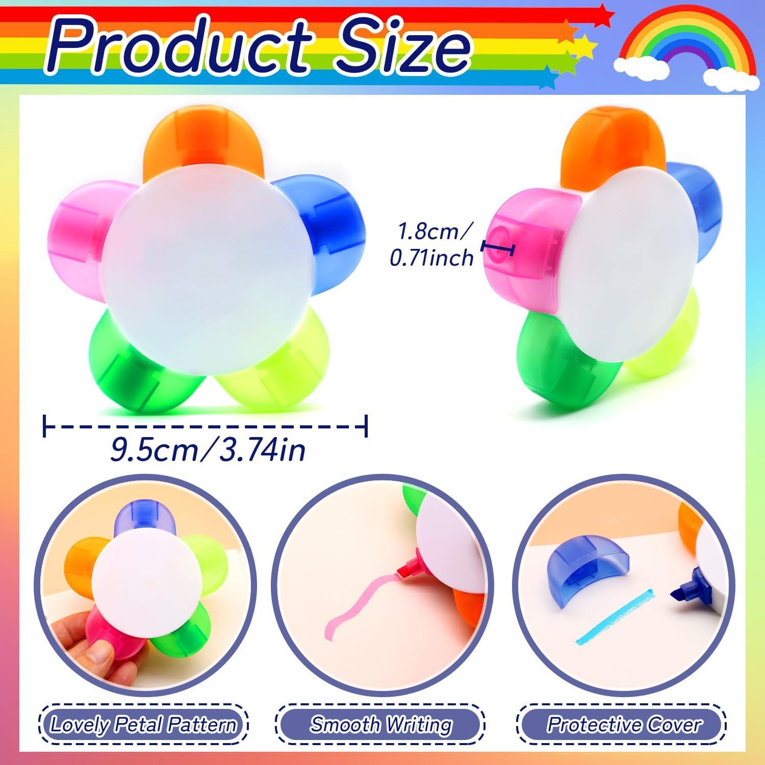 Marcadores de Pétalo 8 PCS Zooyinfy Multicolor Escritura Suave