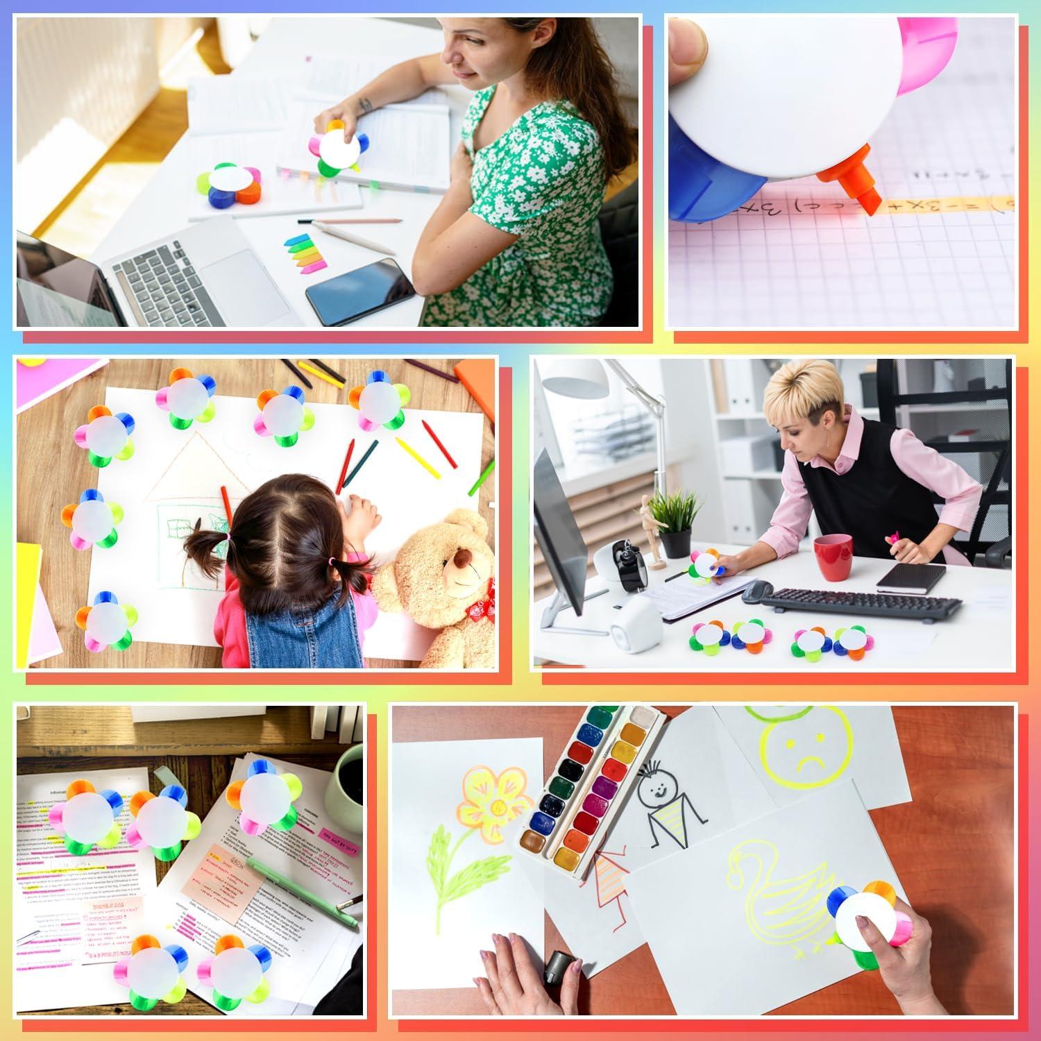 Marcadores de Pétalo 8 PCS Zooyinfy Multicolor Escritura Suave