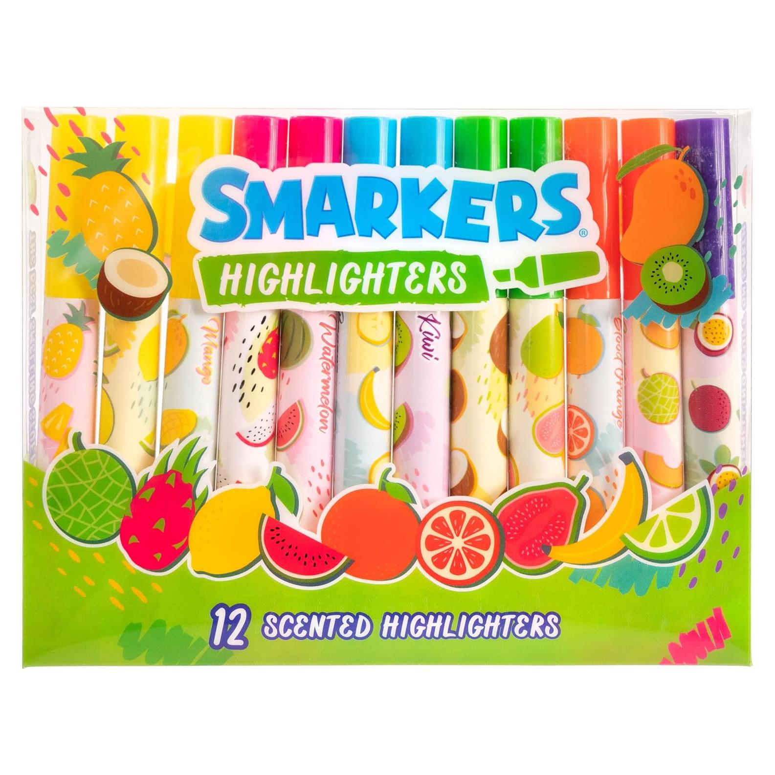 Marcadores Aromatizados Scentco Smarkers 12 Colores Punta Cincel