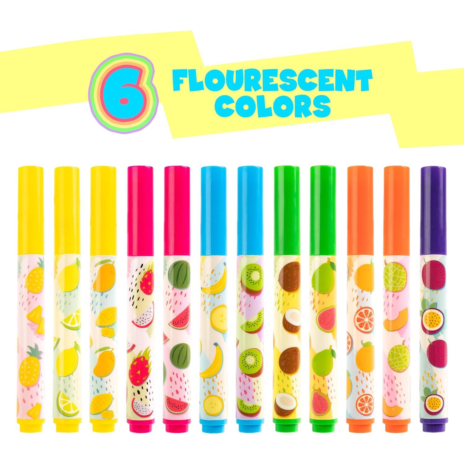 Marcadores Aromatizados Scentco Smarkers 12 Colores Punta Cincel