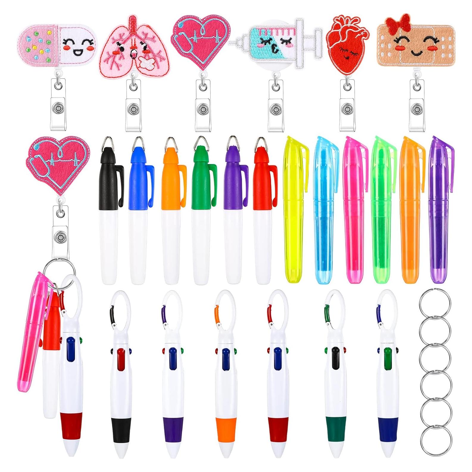 Conjunto de Regalo de Enfermera Fainne 24 Piezas con Bolígrafos y Clips