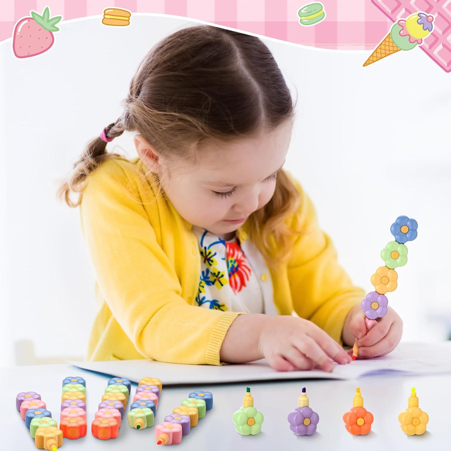 Paquete de 6 Bolígrafos Resaltadores Florales Fullhawl