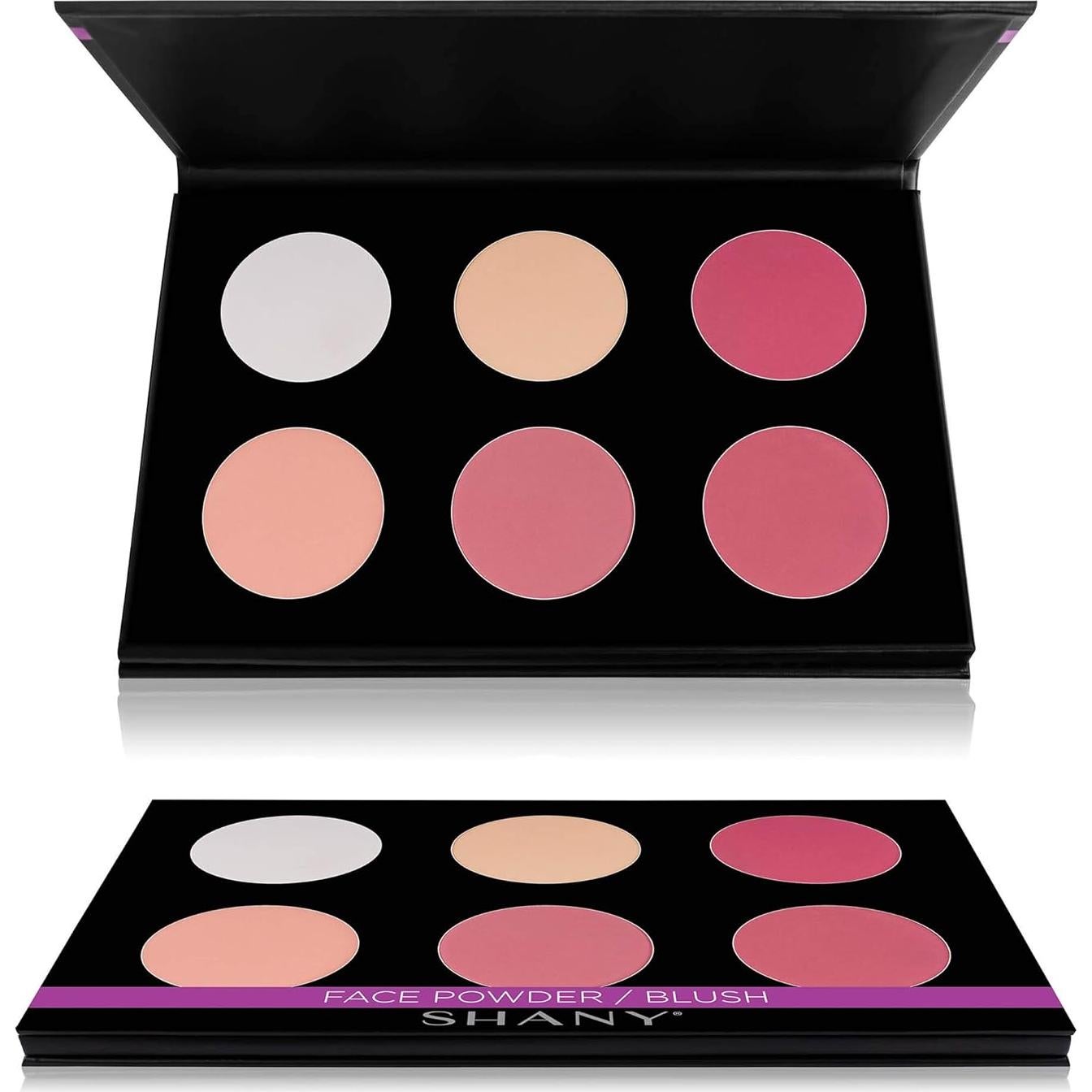 Paleta de Rubor Shimmer y Mate SHANY - Capa 4 - 6 Tonos