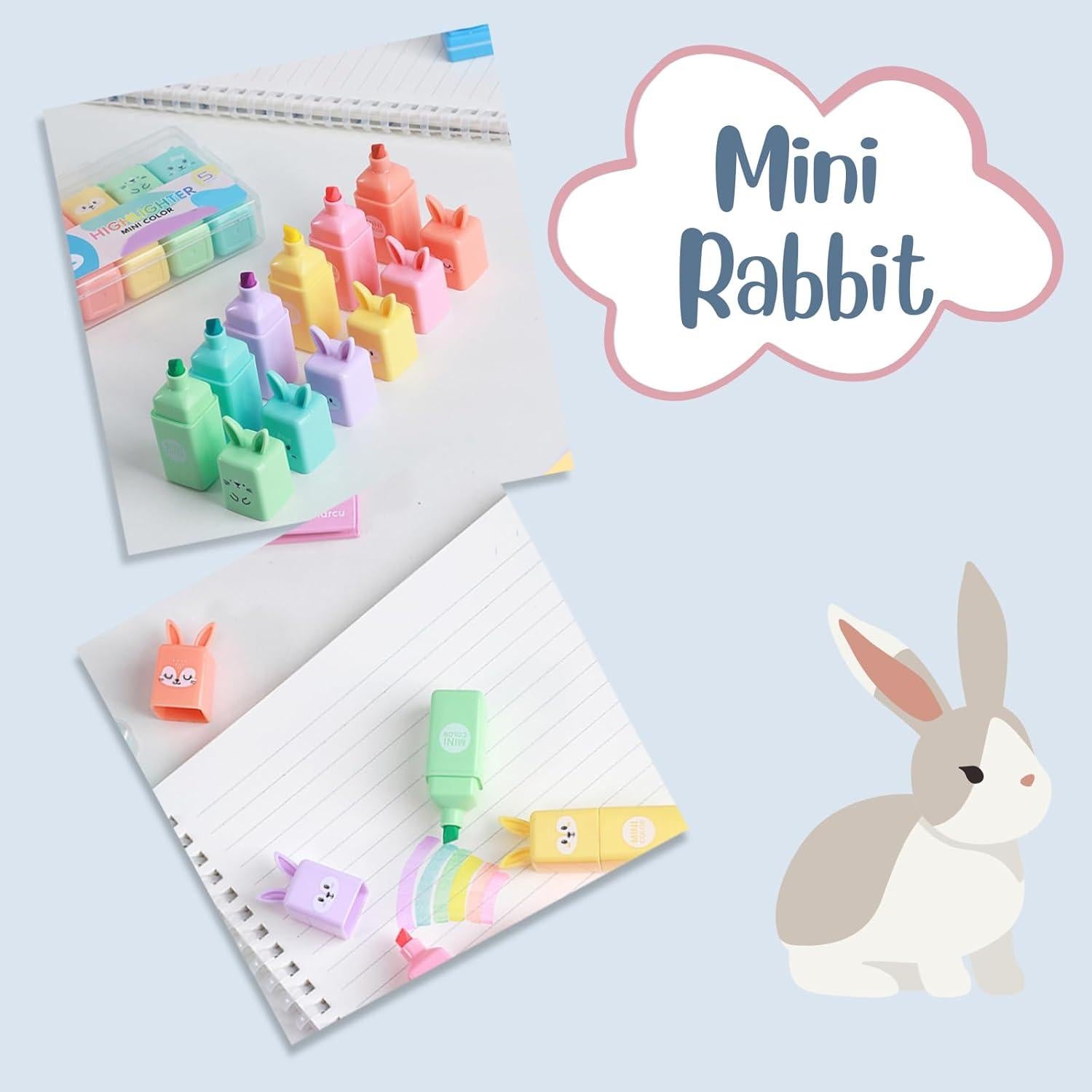 Set de 24 Mini Marcadores Fluorescentes Corbekel Kawaii