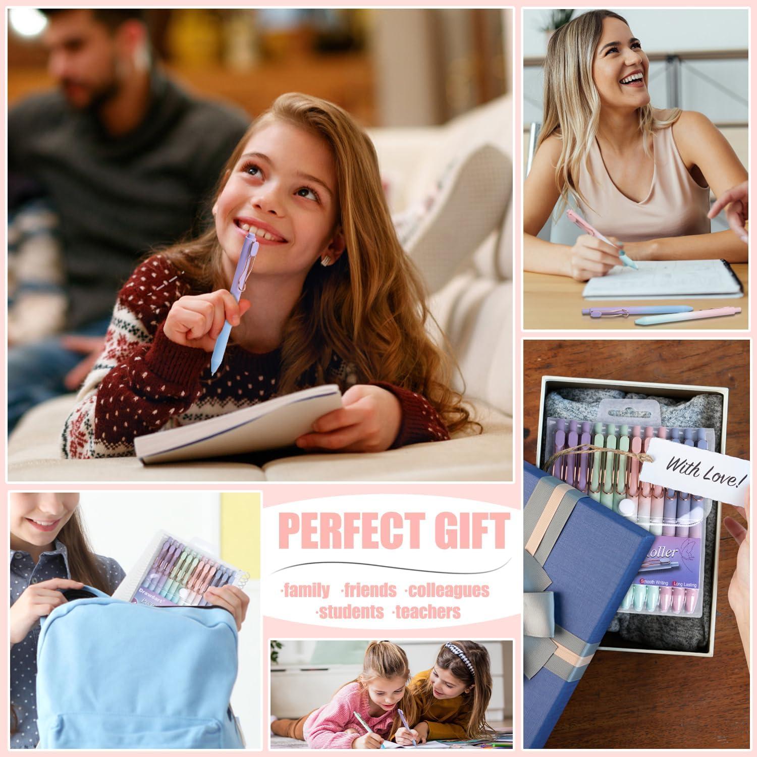 Bolígrafos Retráctiles Drawdart, 12 Pcs Tinta Negra 0.5mm