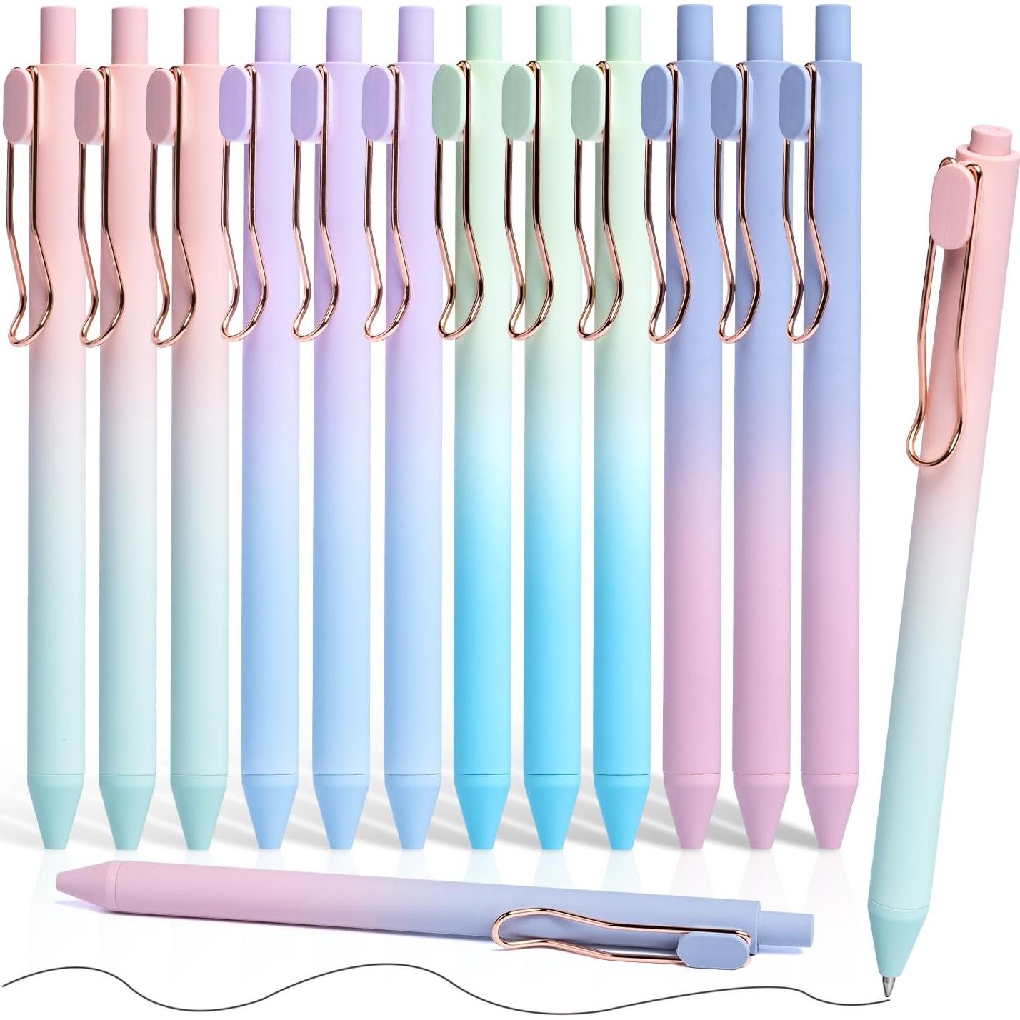 Bolígrafos Retráctiles Drawdart, 12 Pcs Tinta Negra 0.5mm