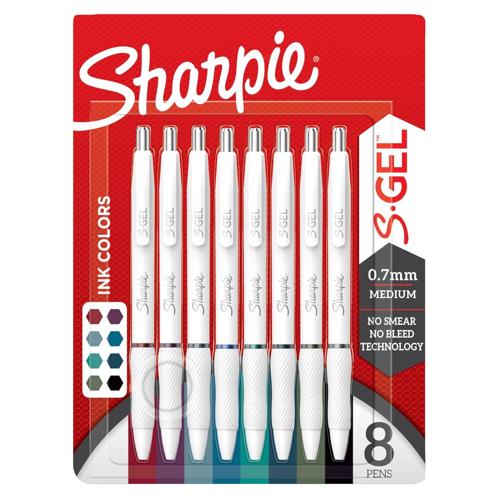 Bolígrafos de Gel Sharpie S-Gel Multicolor 0.7mm - 8 Unidades