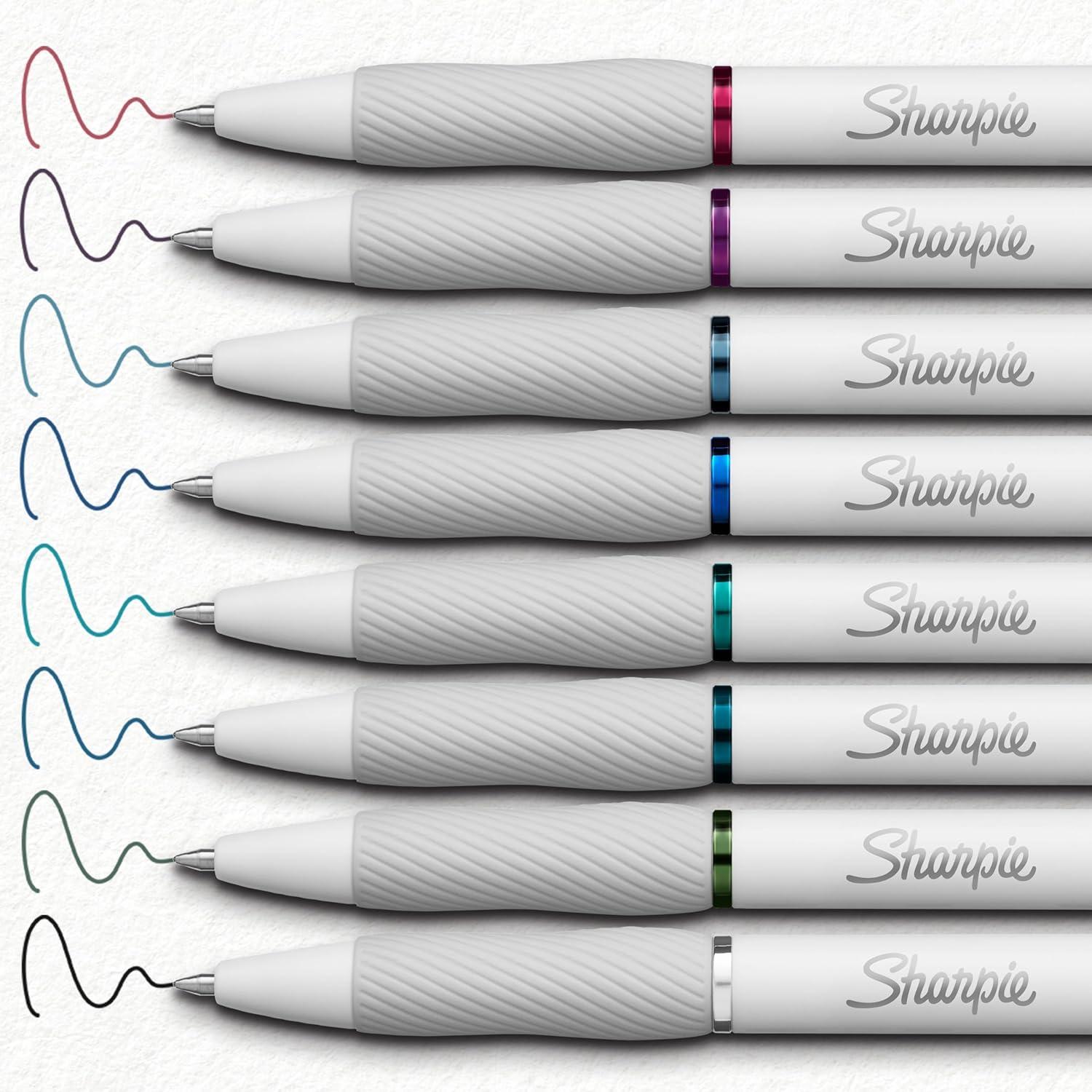 Bolígrafos de Gel Sharpie S-Gel Multicolor 0.7mm - 8 Unidades