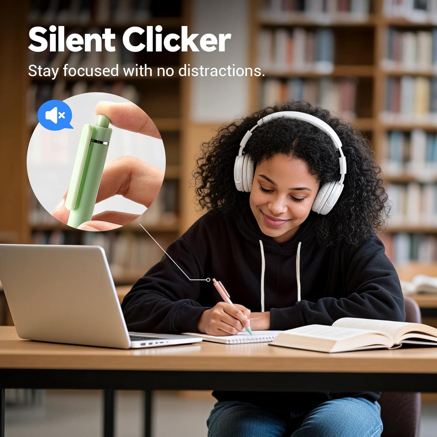 Bolígrafos de Gel Retráctiles Writech 8 Unidades Tinta Negra 0.5mm