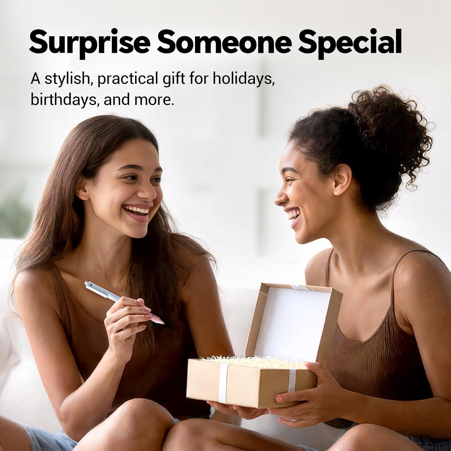 Bolígrafos de Gel Retráctiles Writech 8 Unidades Tinta Negra 0.5mm