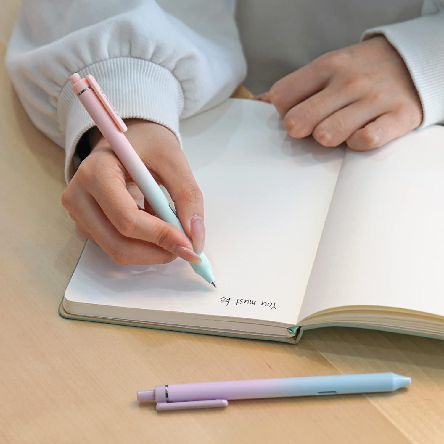 Bolígrafos de Gel Retráctiles Writech 8 Unidades Tinta Negra 0.5mm