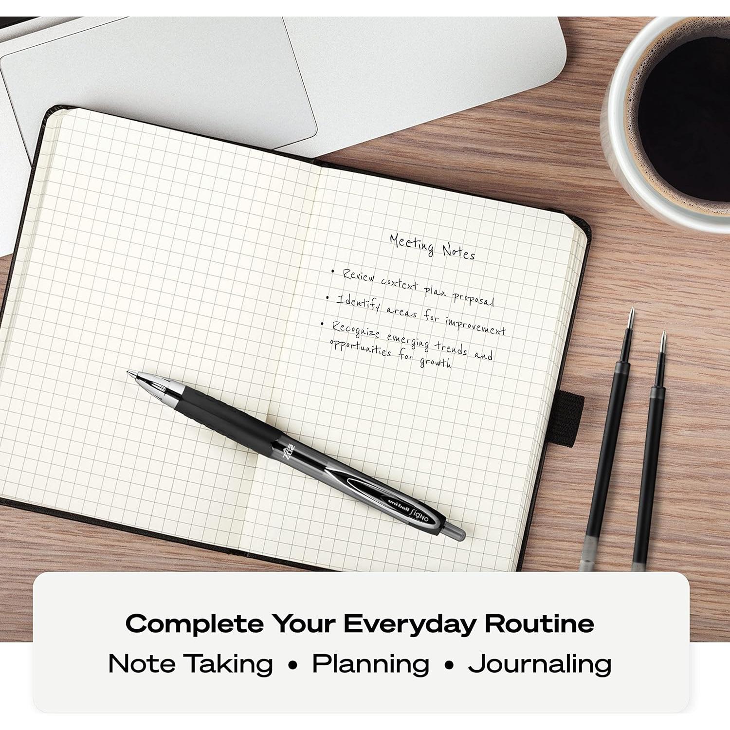 Bolígrafos de Gel Uni-ball 207 Retráctiles 0.7mm 8 Colores