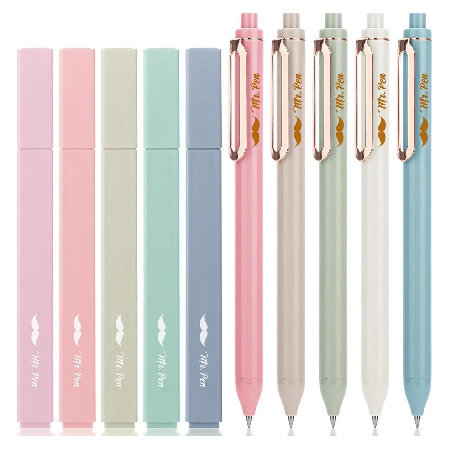 Set de Marcadores y Bolígrafos Mr. Pen - 10 Colores Pastel
