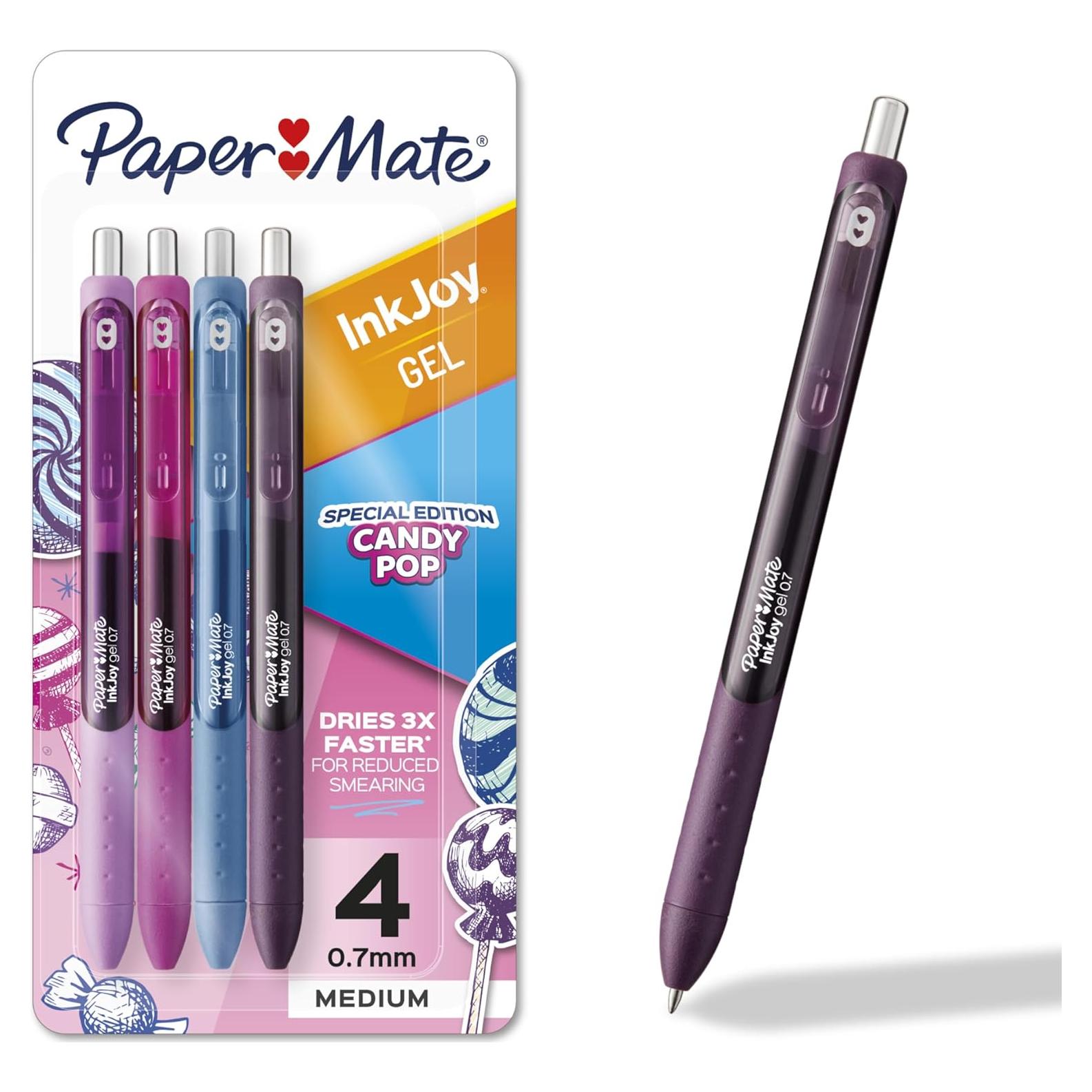 Bolígrafos de Gel Paper Mate InkJoy Candy Pop 0.7mm Paquete de 4