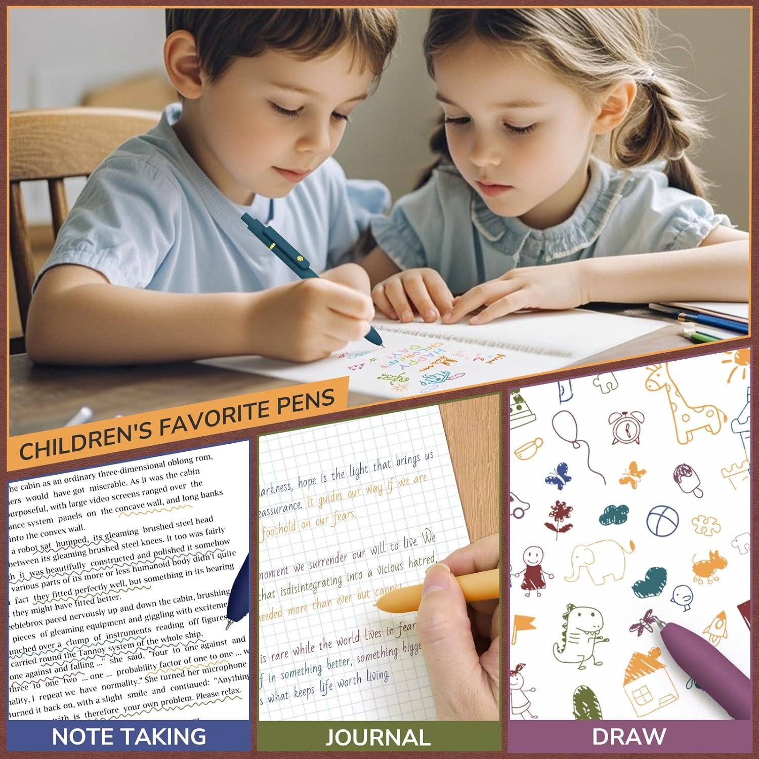 Bolígrafos de Gel UIXJODO 6 Pcs Dorado Vintage 0.5mm