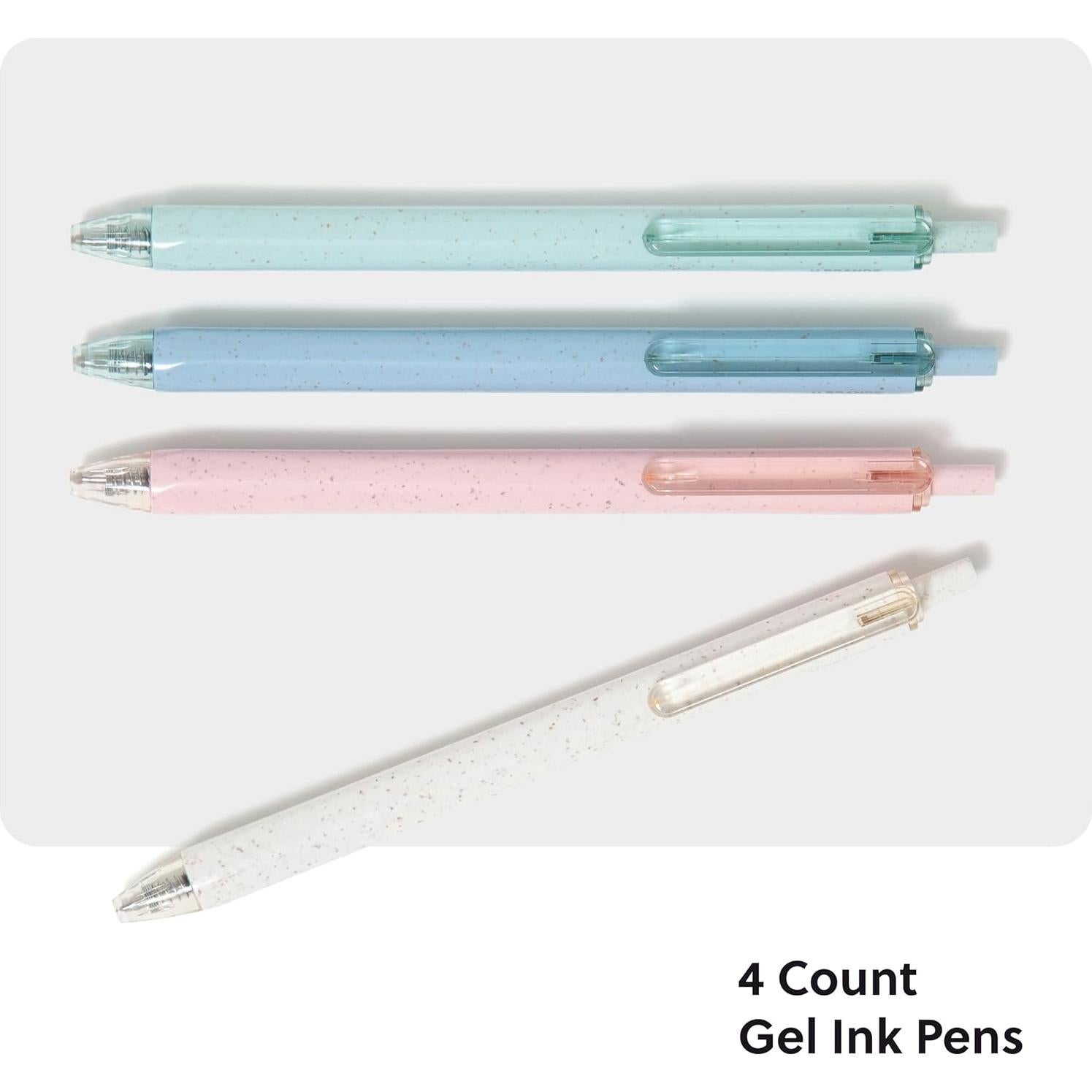 Set de 4 Bolígrafos de Gel U Brands U-Eco Motivo Pastel 0.7mm