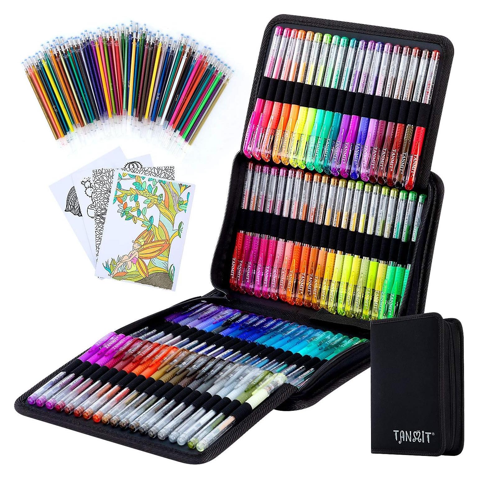 Bolígrafos de Gel Brillantes TANMIT, 160 Piezas Multicolor