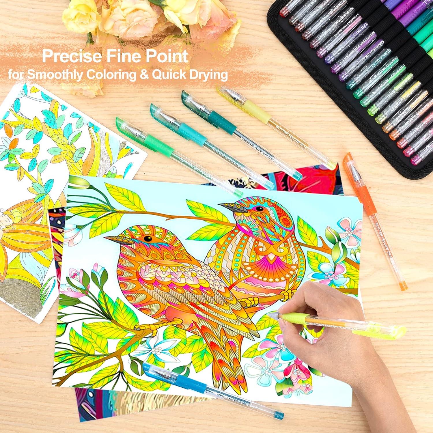 Bolígrafos de Gel Brillantes TANMIT, 160 Piezas Multicolor