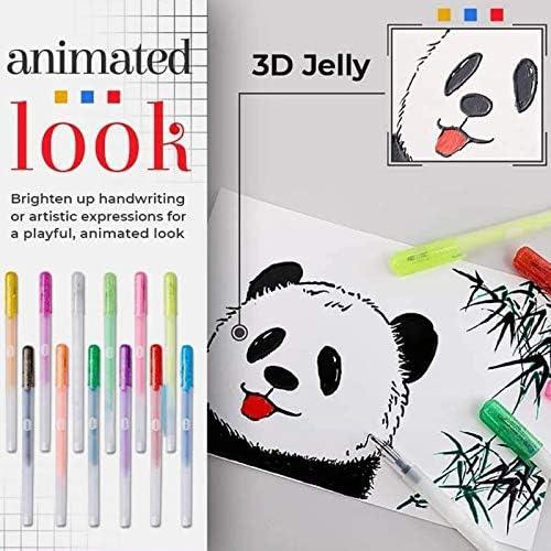 Lápices de Gel 3D FAMOORE - Paquete de 12 Colores Brillantes