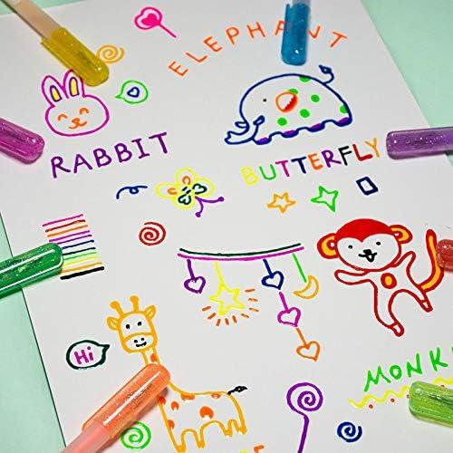 Lápices de Gel 3D FAMOORE - Paquete de 12 Colores Brillantes