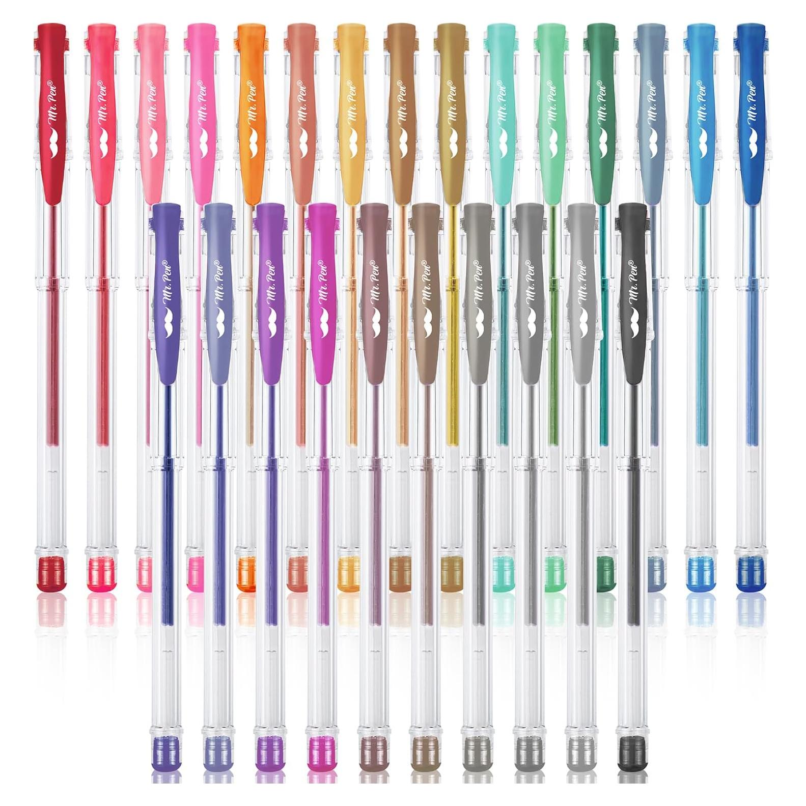 Bolígrafos de Gel Metálicos Mr. Pen - 25 Colores Únicos