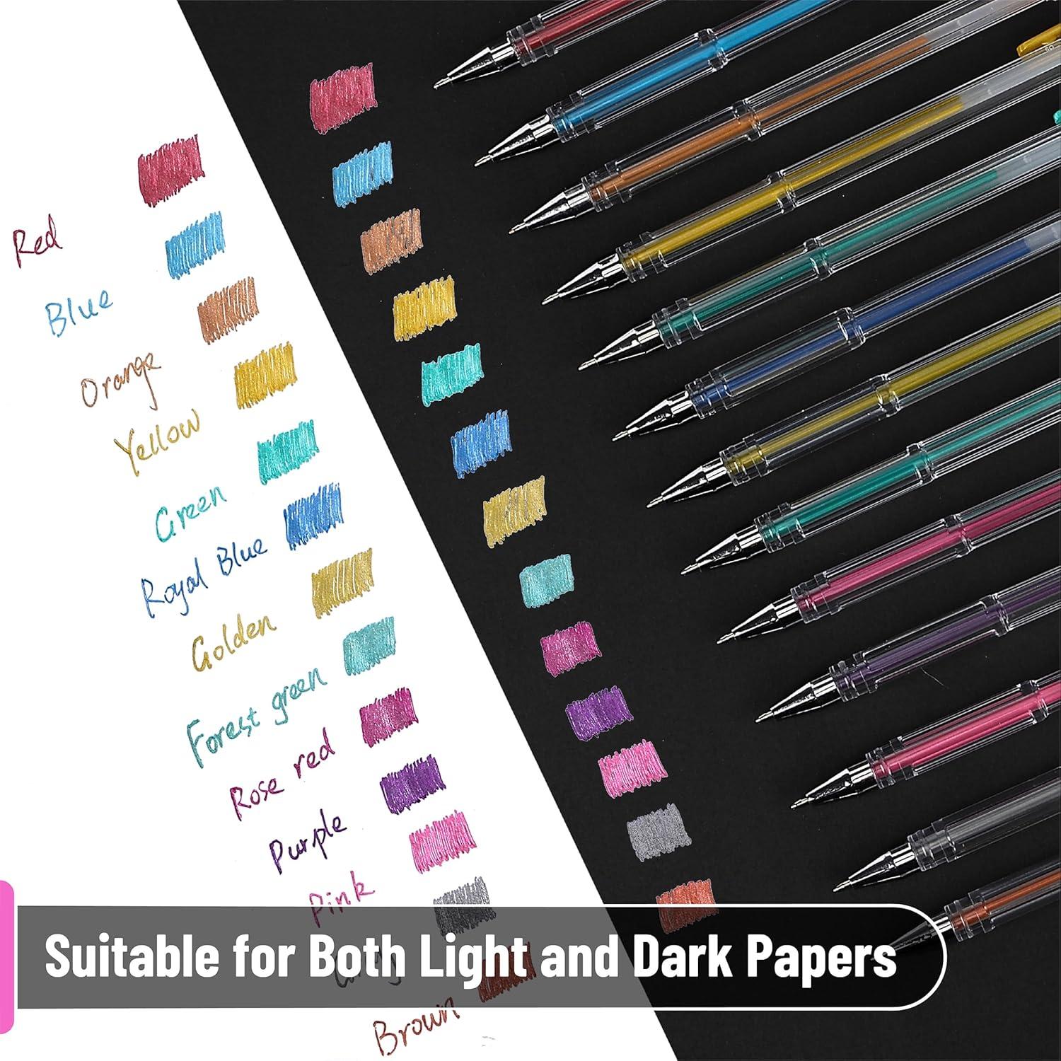 Bolígrafos de Gel Metálicos Mr. Pen - 25 Colores Únicos