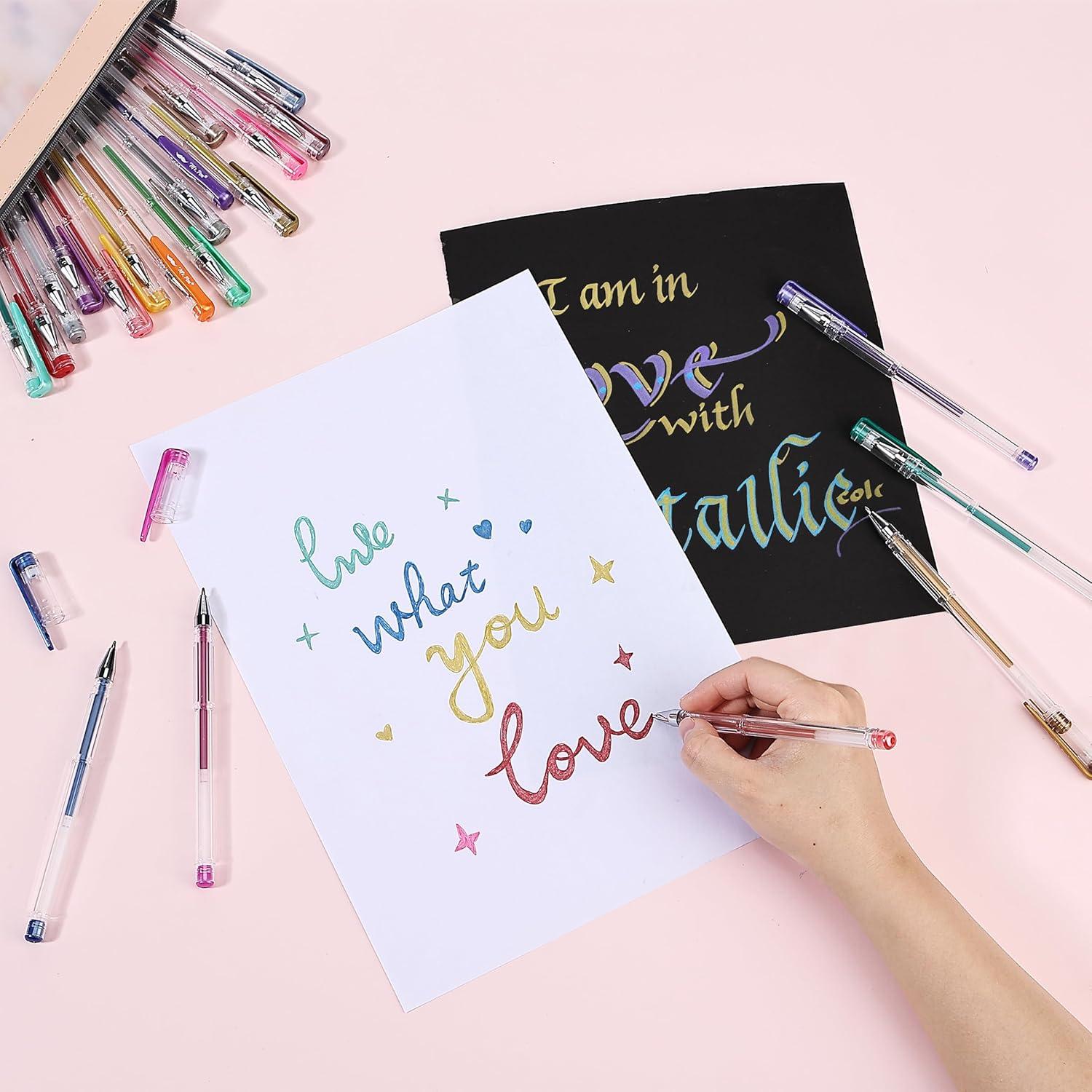 Bolígrafos de Gel Metálicos Mr. Pen - 25 Colores Únicos