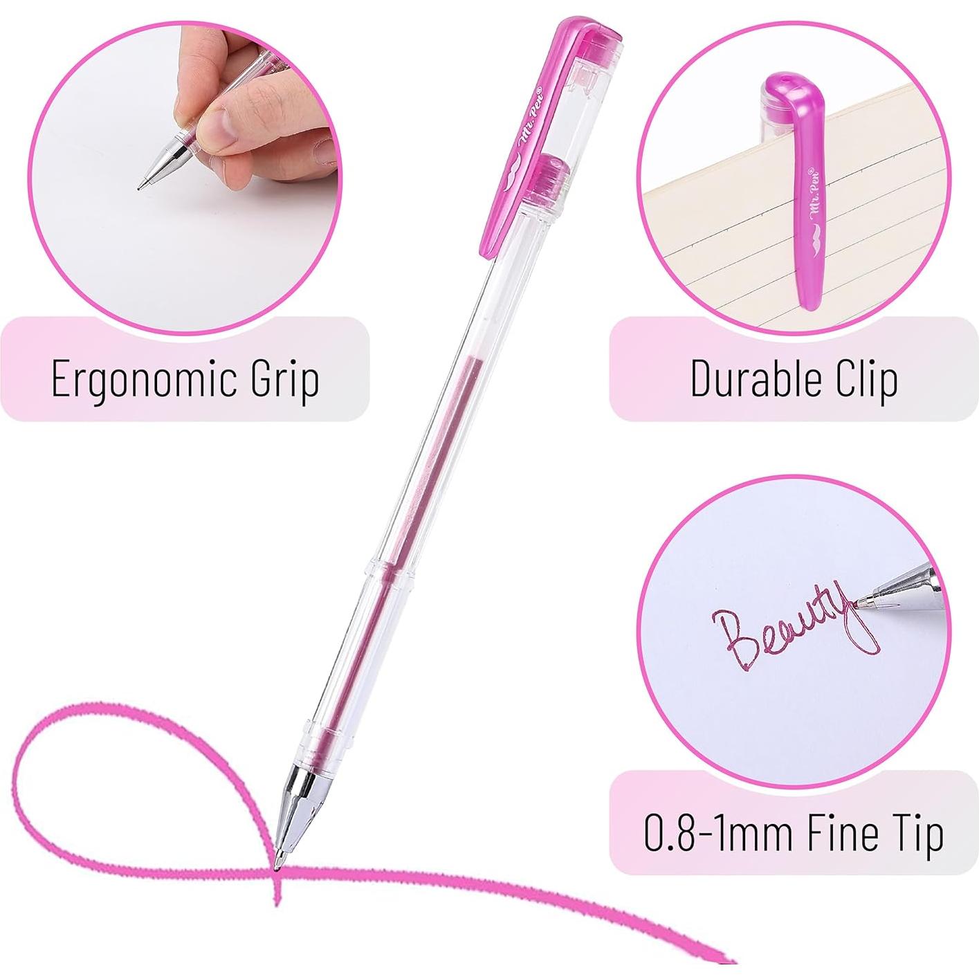 Bolígrafos de Gel Metálicos Mr. Pen - 25 Colores Únicos