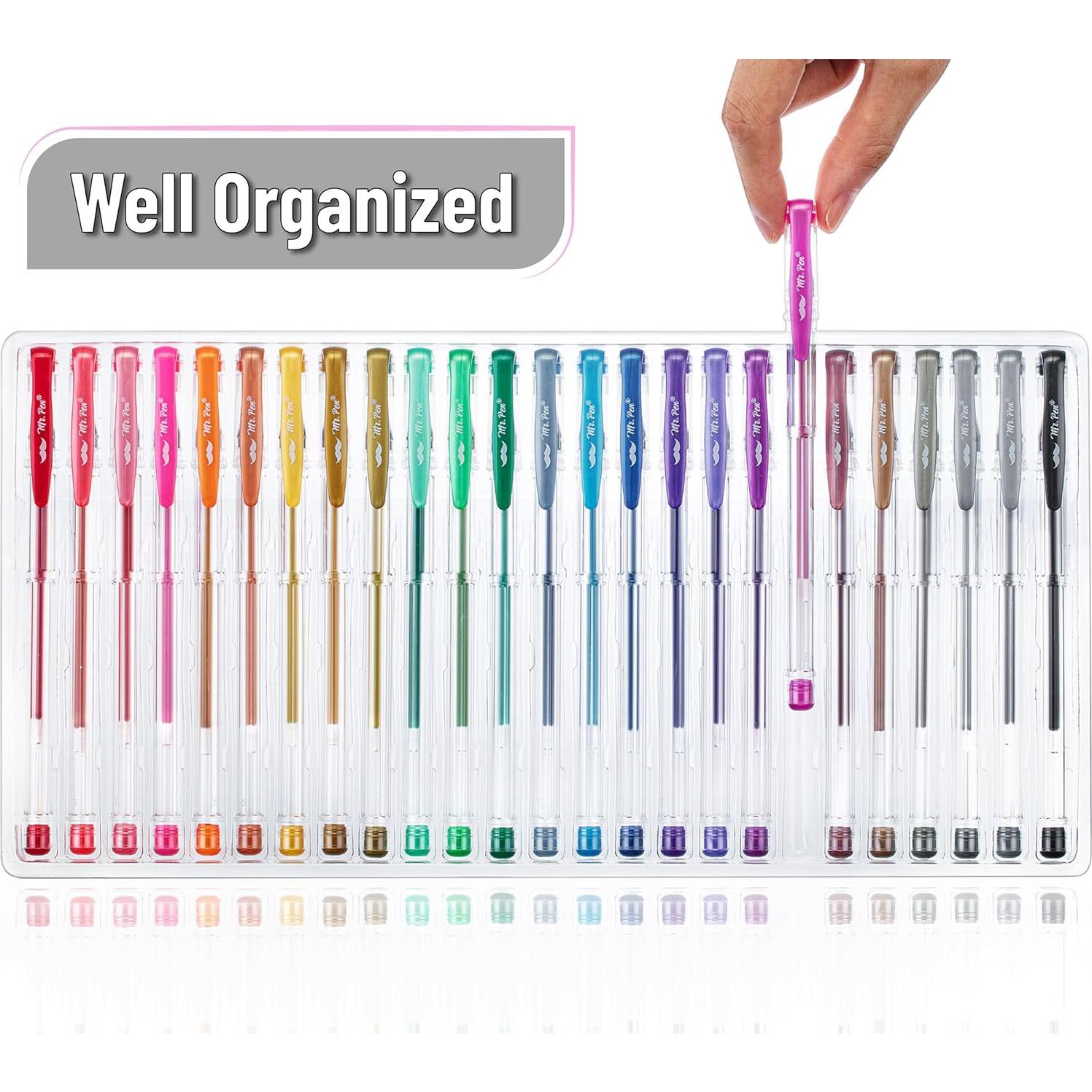 Bolígrafos de Gel Metálicos Mr. Pen - 25 Colores Únicos