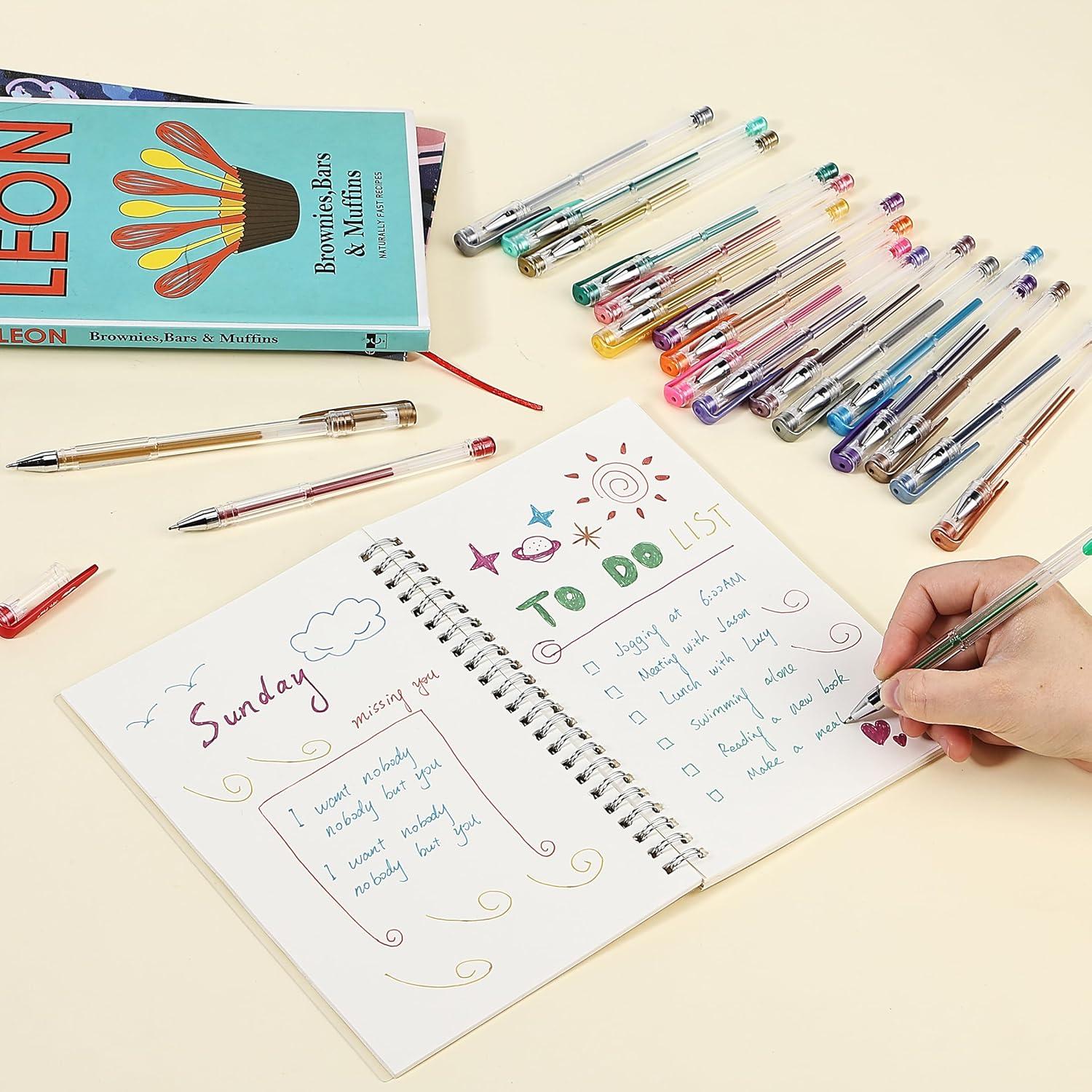 Bolígrafos de Gel Metálicos Mr. Pen - 25 Colores Únicos