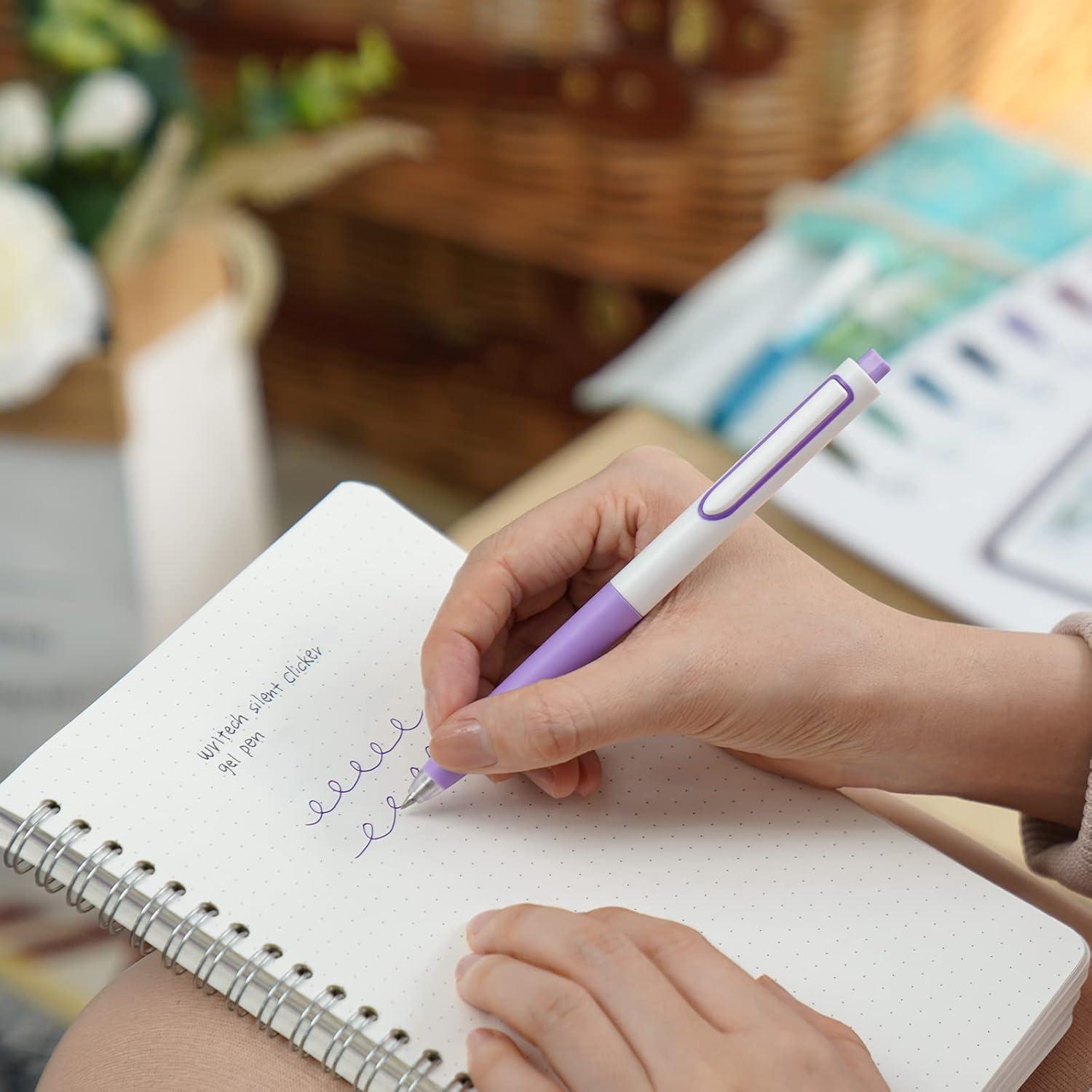 Bolígrafos de Gel Retráctiles WRITECH Multicolor 0.5mm Set 8ct