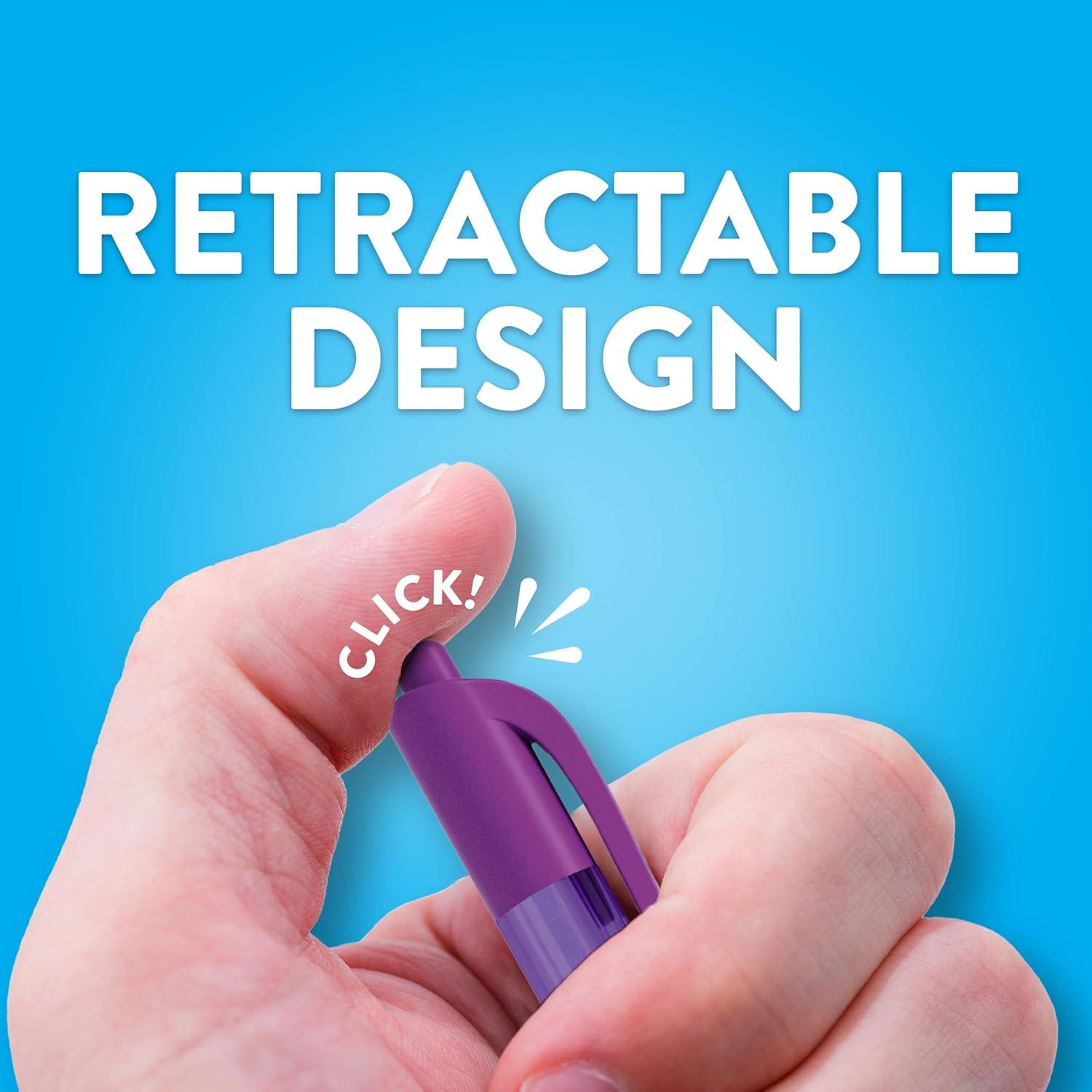 Bolígrafos retráctiles Paper Mate InkJoy 100RT, 20 colores