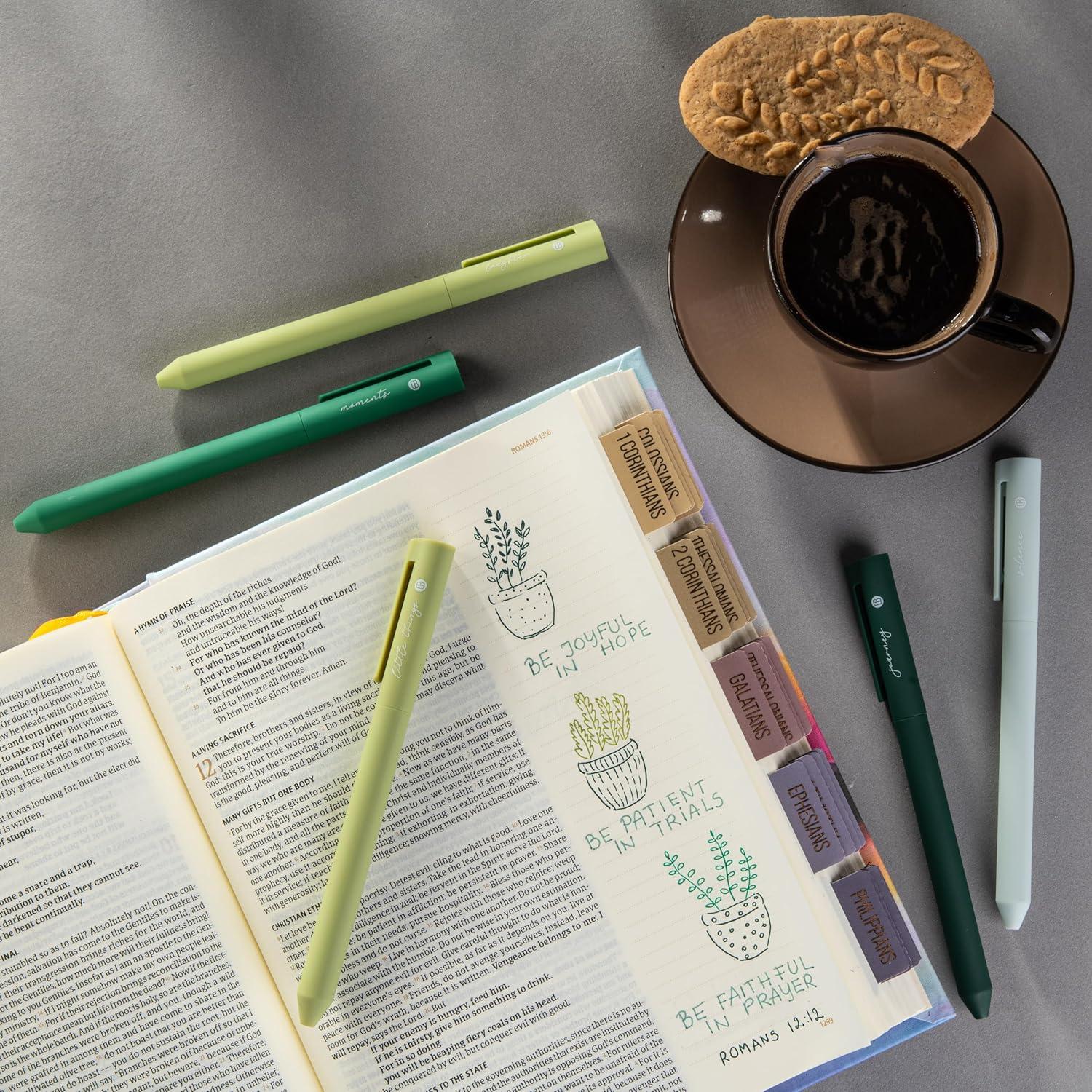 Bolígrafos de Tinta Gel DiverseBee 0.5mm Set de 5 Verde