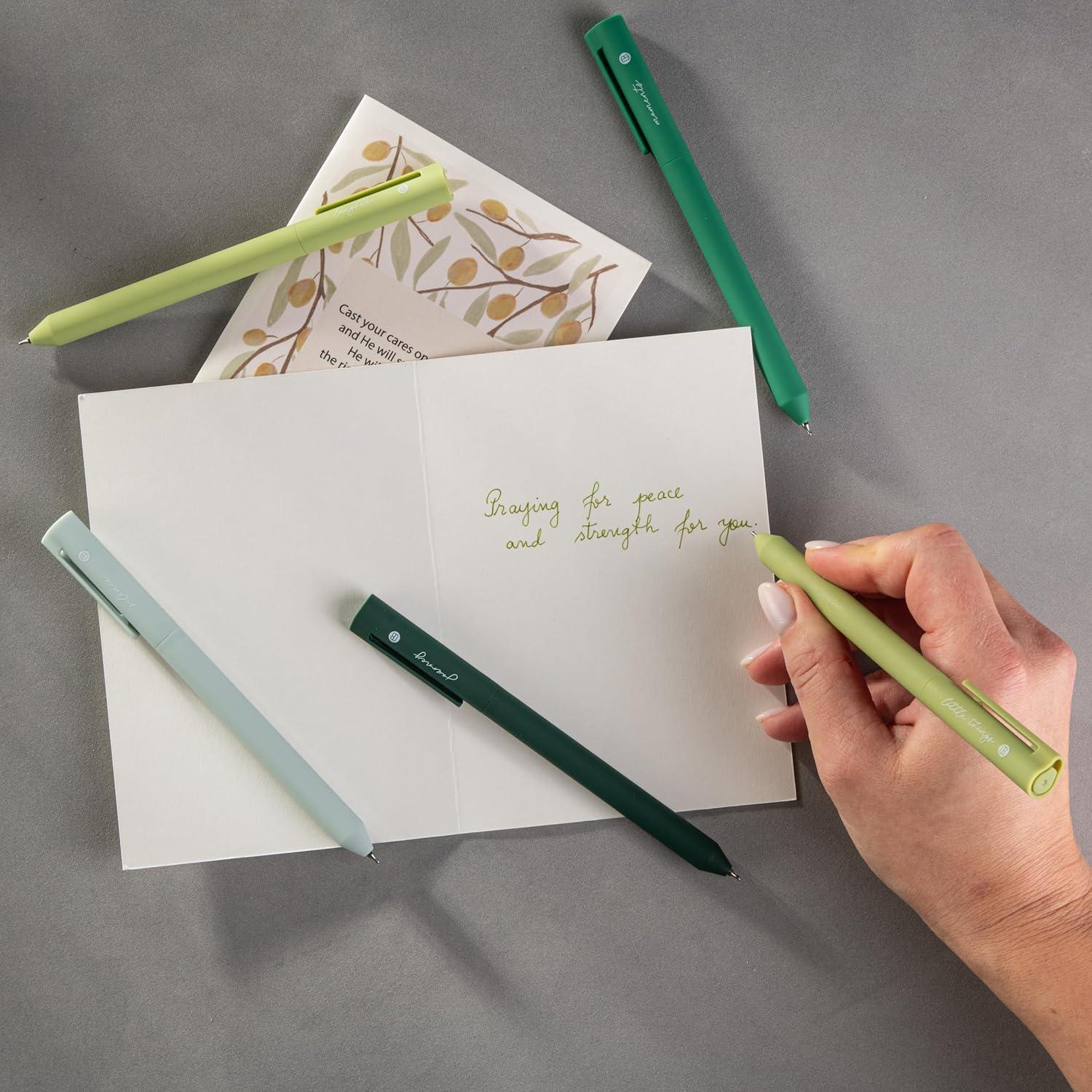 Bolígrafos de Tinta Gel DiverseBee 0.5mm Set de 5 Verde