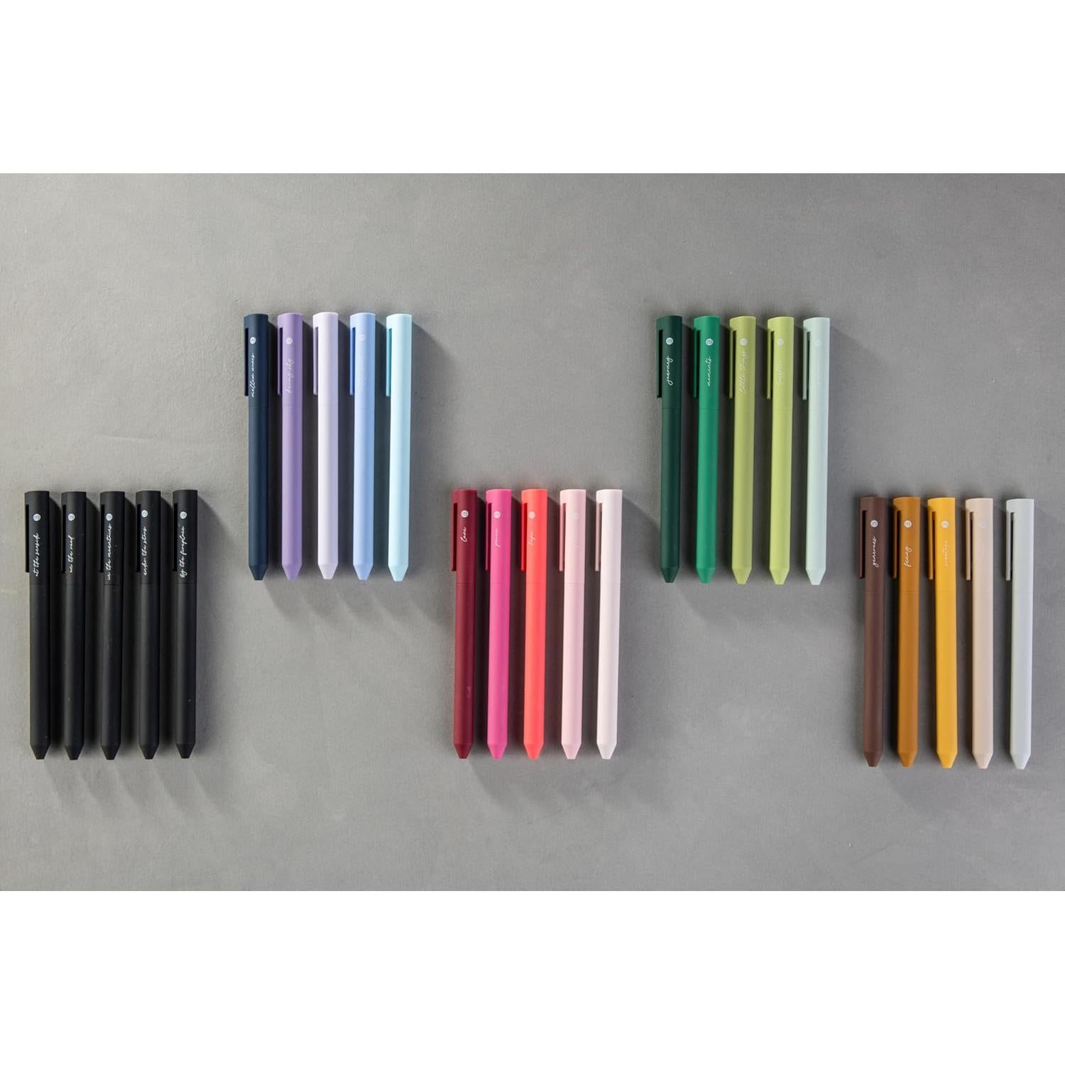 Bolígrafos de Tinta Gel DiverseBee 0.5mm Set de 5 Verde