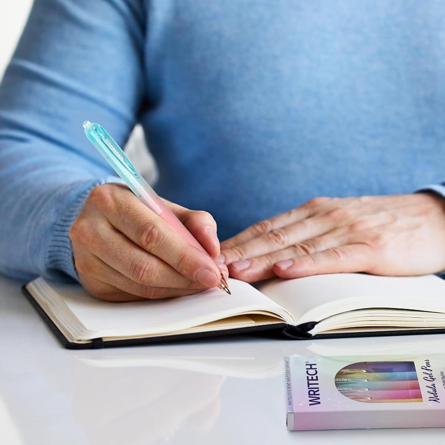 Bolígrafos de Gel WRITECH 0.7mm Retráctiles Multicolor 6ct