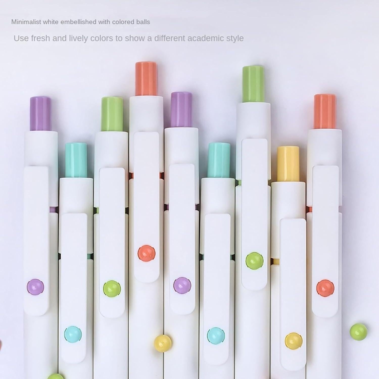 Juego de bolígrafos de gel MengRan 0.5mm tinta negra 5 piezas