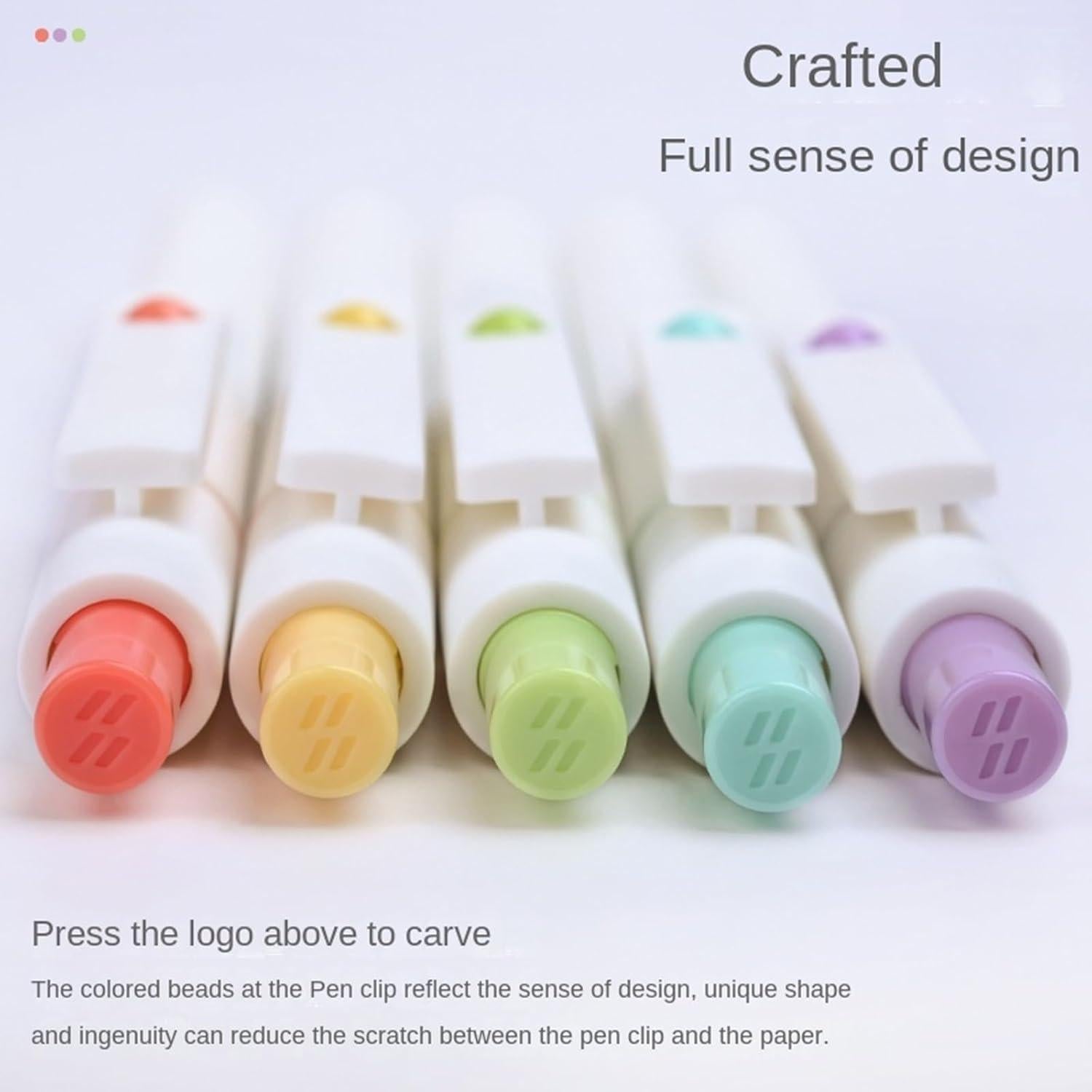 Juego de bolígrafos de gel MengRan 0.5mm tinta negra 5 piezas