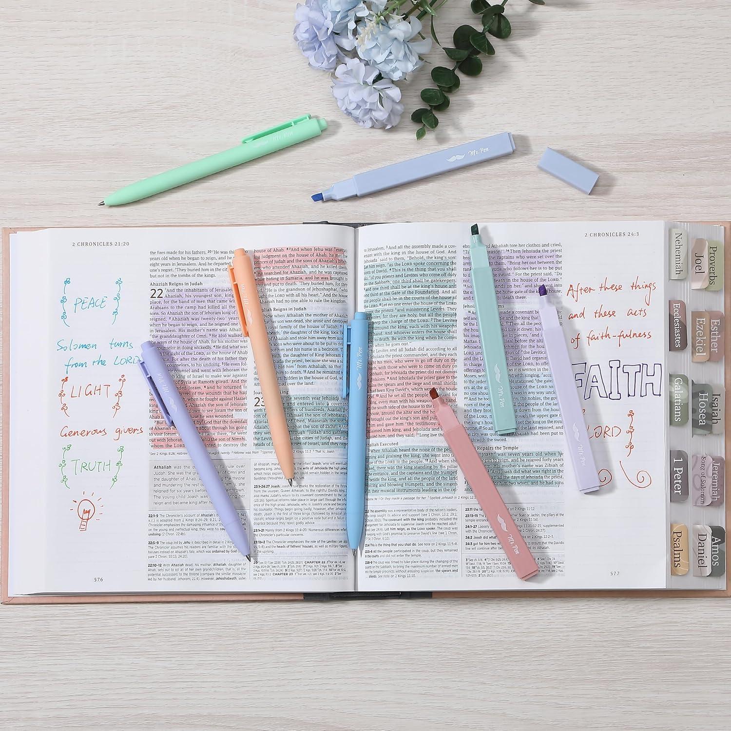 Mr. Pen - Set de 8 Marcadores y Bolígrafos de Gel Coloridos